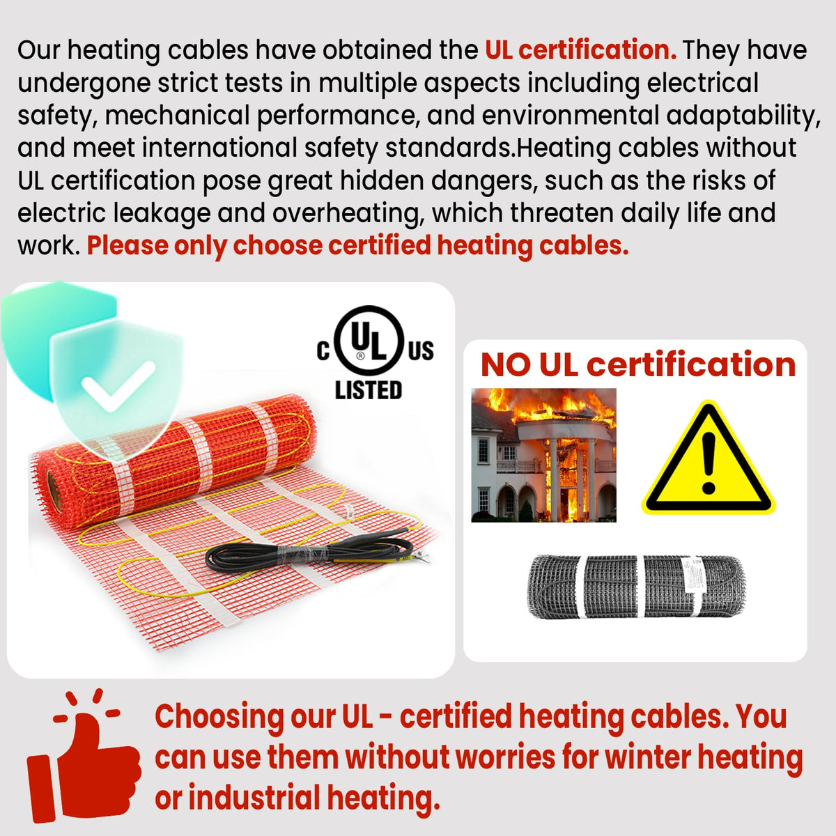 15 sqft HEATIT Warmmat Electric Radiant Self-adhesive Floor Heat Heating System & ET-72 Thermostat & Alarm Monitor