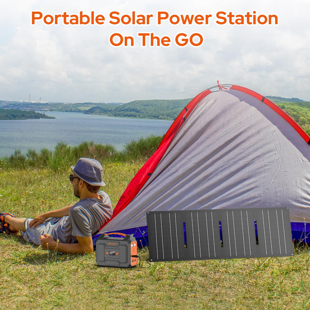 ZeroKor Portable Power Station 100W, Power Pack with 110V AC Outlet, Portable Solar Generator 146Wh External Battery with DC USB C QC3.0 for Smart Devices Camping Home RV VanLife(without Solar Panel)