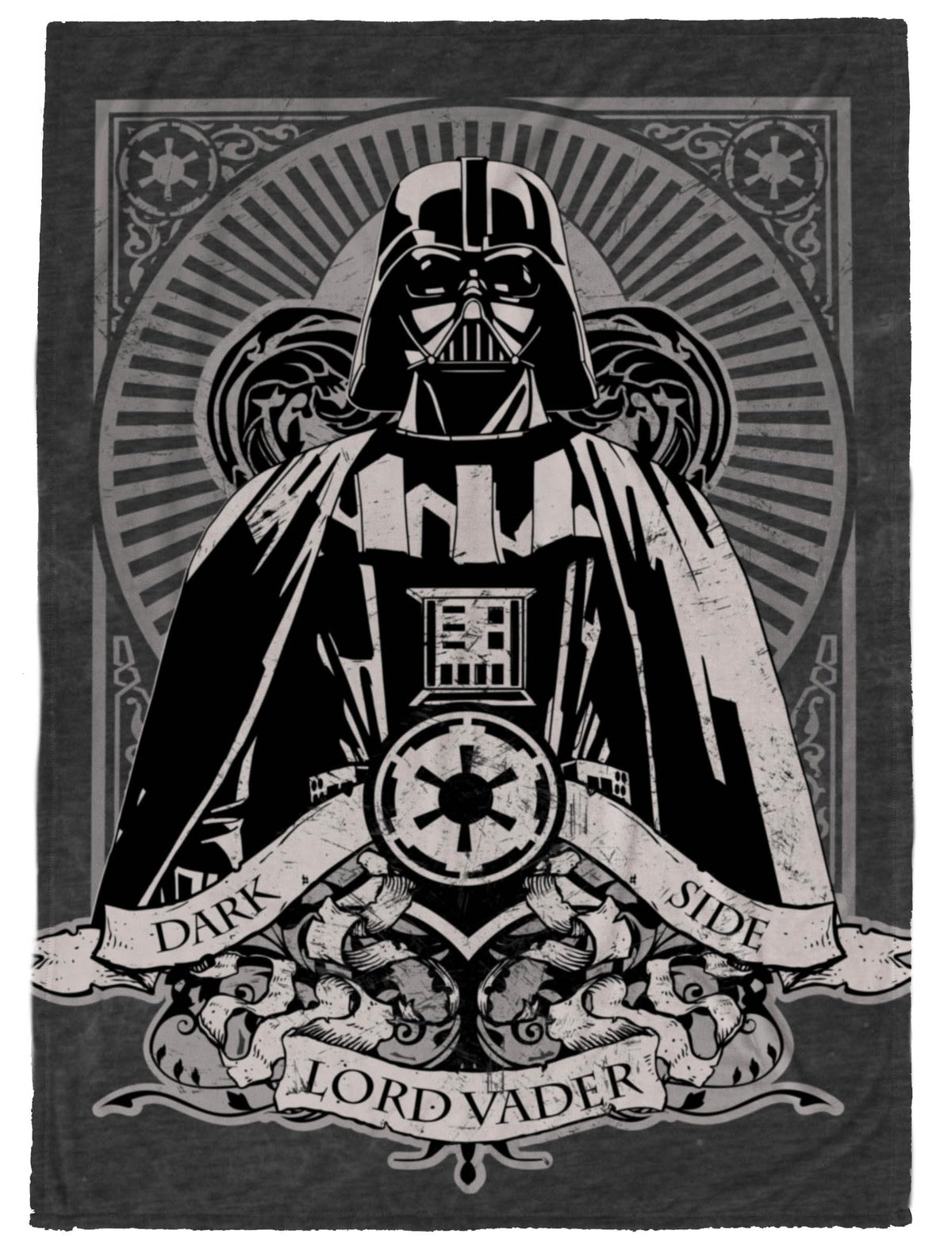 Jay Franco Kids Plush Throw Blanket – Soft & Comfy 50x70 Inches Throw for Couch or Bed – Cozy Home Décor for Living Room & Bedroom, Black - Star Wars