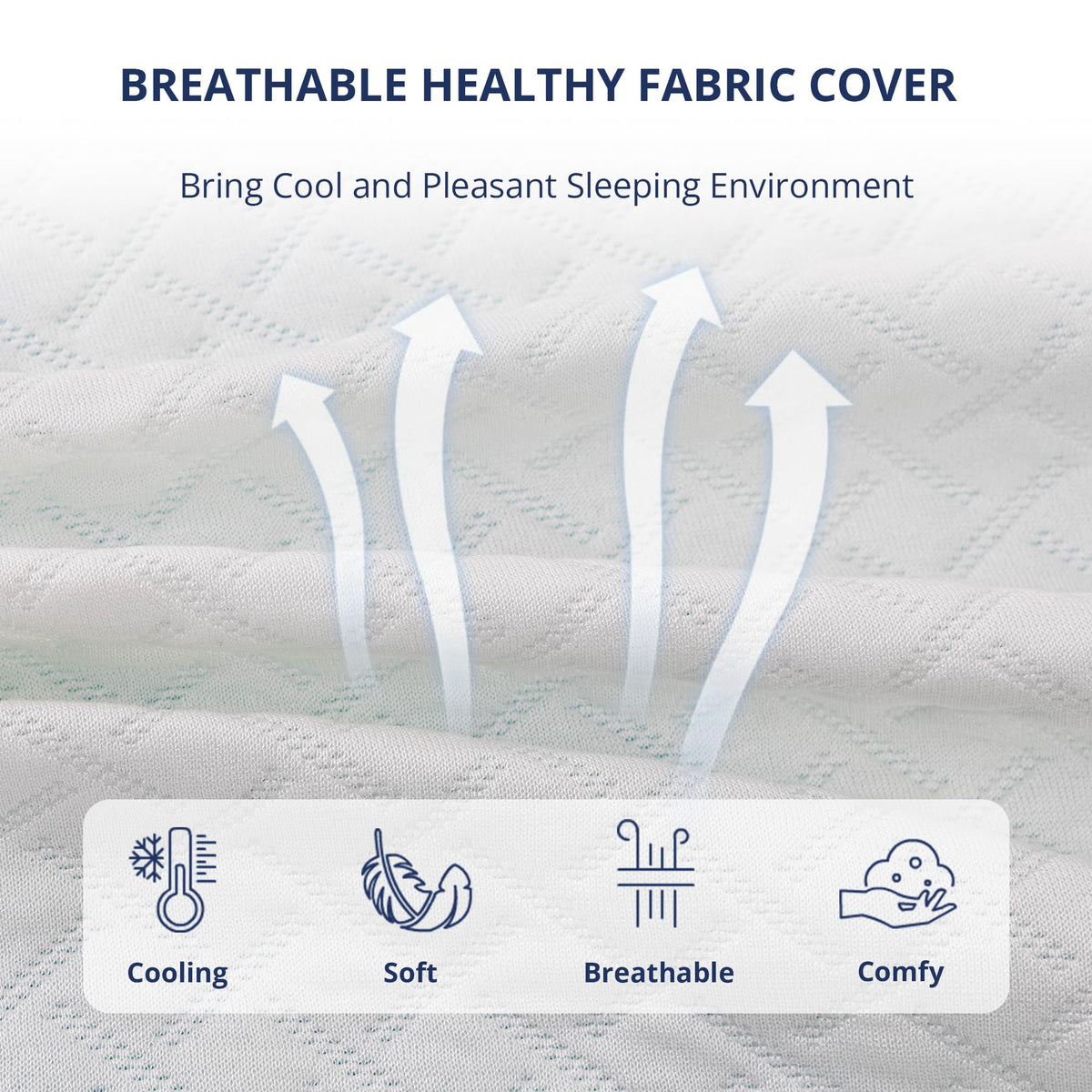 3 Inch Gel Memory Foam Mattress Topper Twin Size, Cooling Bed Topper for Pressure Relief with Removable Breathable Soft Cover, CertiPUR-US Certified