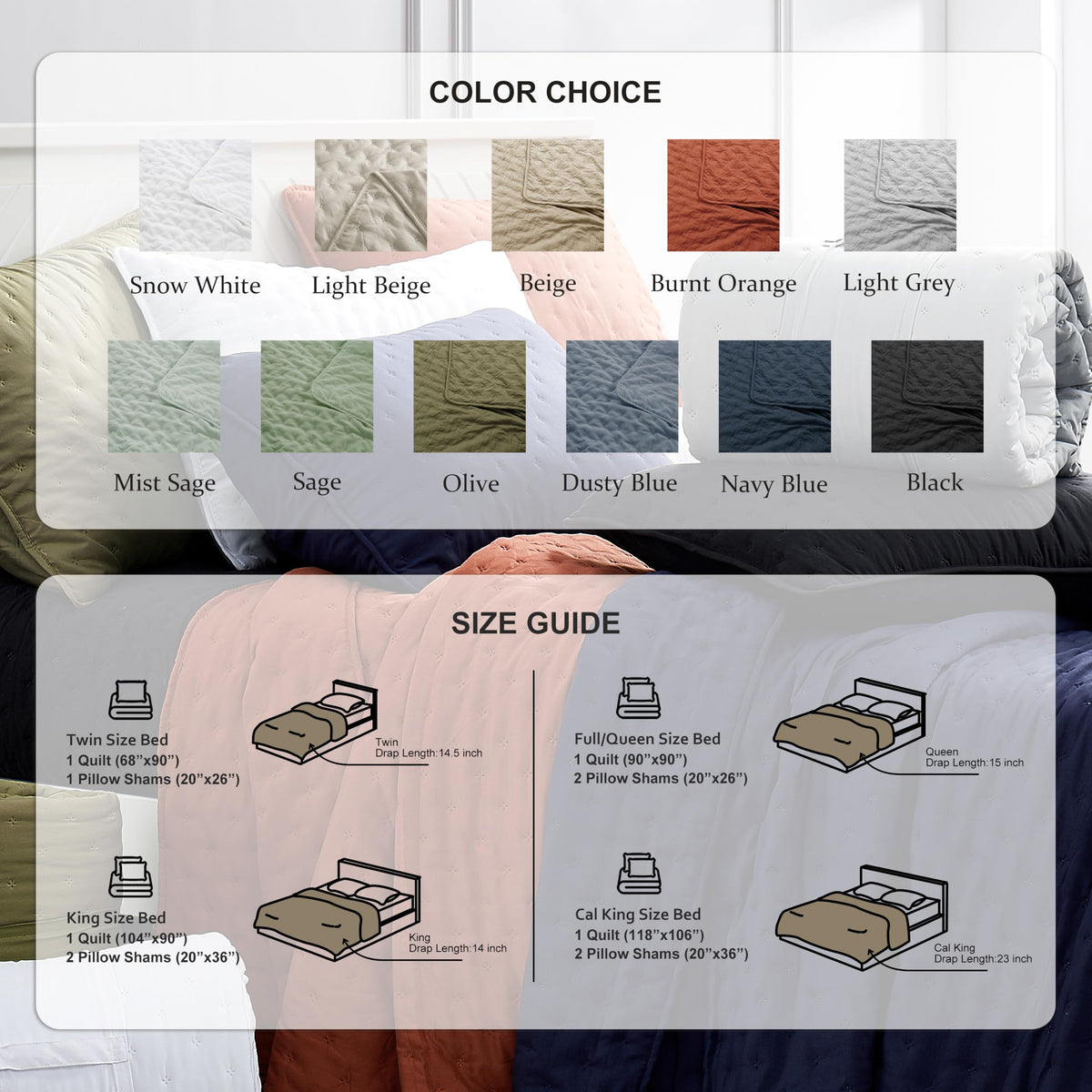 ROARINGWILD Olive Green Cloud Twin Size Quilt Bedding Sets with Pillow Sham, Farmhouse Lightweight Soft Bedspread Coverlet, All Season Rustic Country Thin Comforter, 2 Pieces, 68x90 inches