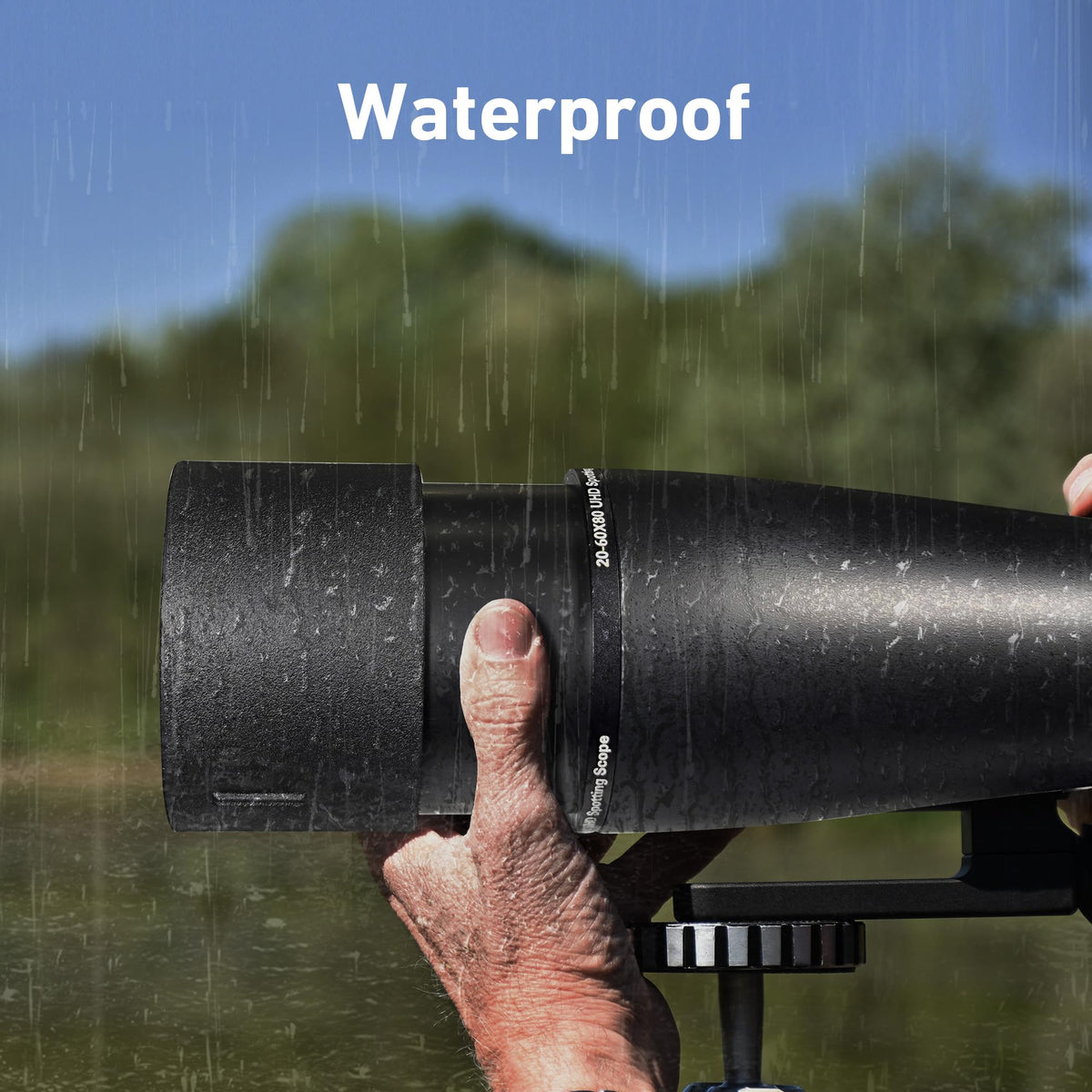 Spotting Scope 20-60x80, Dual Focusing ED Spotting Scopes, FMC Lens, BAK4 Ultra High Definition Spotter Scope with Tripod, Phone Holder, Carrying Bag