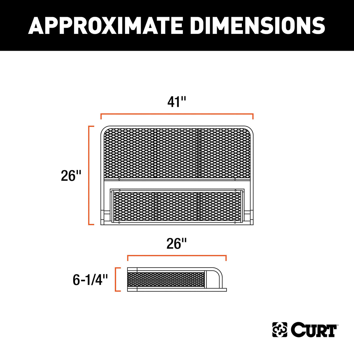 Curt Manufacturing 18101 Basket Style Cargo Carrier