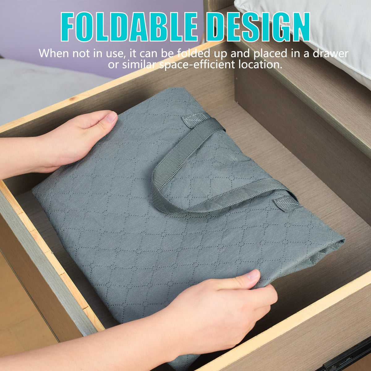 105L Extra Large Storage Bags for Blankets, King Comforters, Bedding, Clothes, Pillows, Sheets - Closet Organizers and Storage with 4 Handles & Clear Window, Foldable & Breathable (Grey, 6pack)