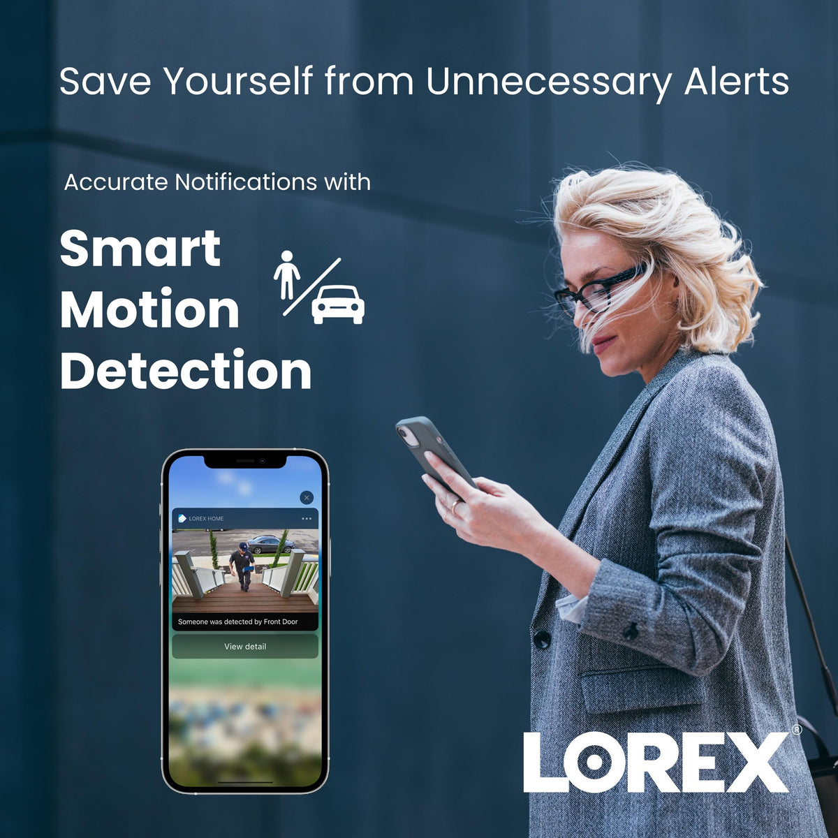 Lorex 4K (8MP) Nocturnal Motorized Varifocal Smart IP Bullet Security Camera - White