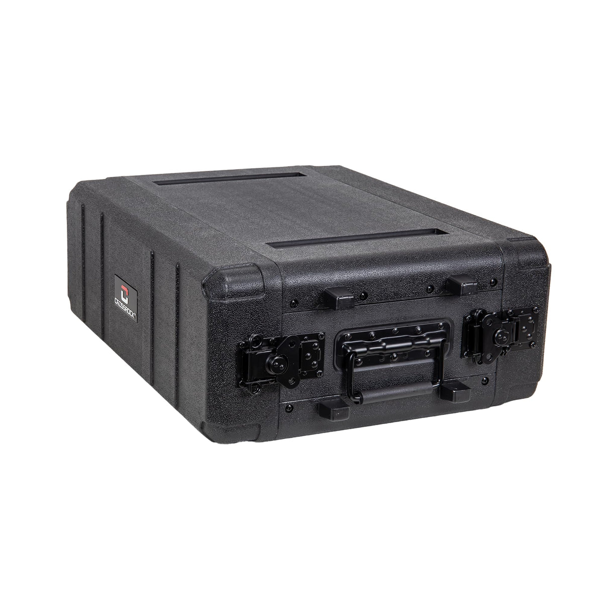 Crossrock 3U Rack Case 11" | Wireless Mic & IEM System Case, Adjustable Rails 6.3"–10.2", Watertight PE (CRA9803U-280S)