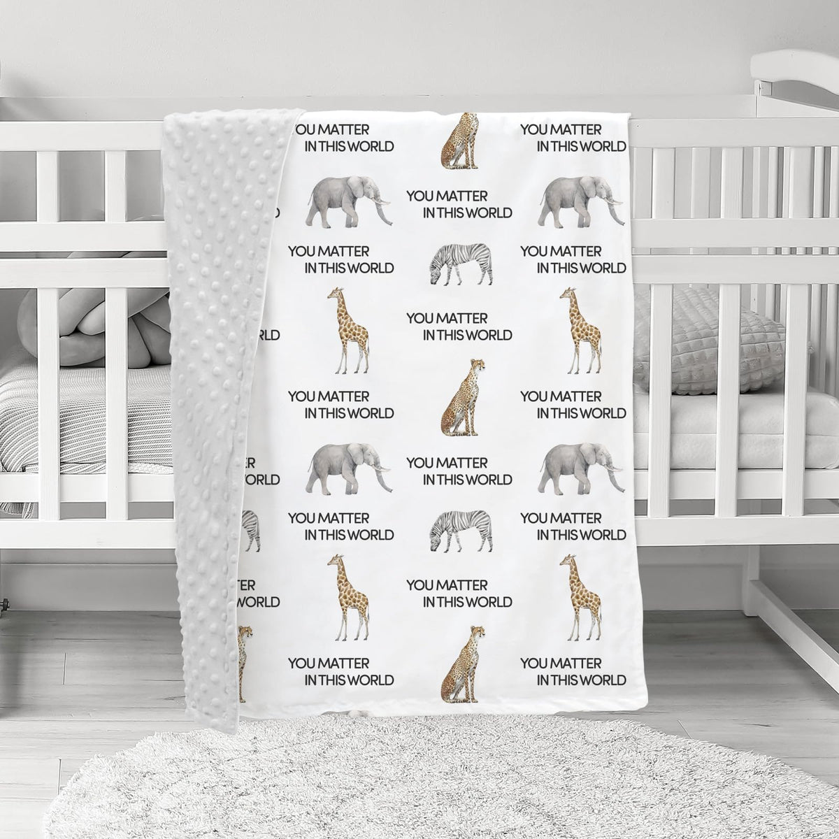 CIVARUA KIDS Minky Baby Blanket for Boys, Soft Plush Receiving for Newborns - Leopard 30x40 Inches