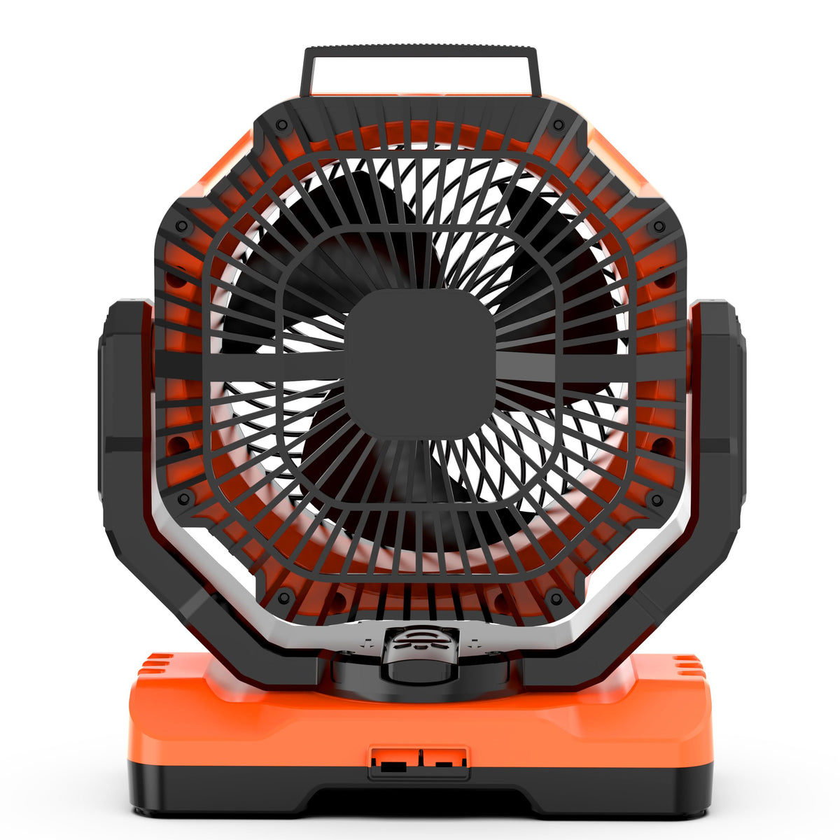 Porta Breeze 40000mAh Rechargeable Camping Fan w Light, Portable Battery Operated High Velocity Floor Table Fan; Oscillating w Timer, Remote for Outdoors, RV, Jobsite, Dorm, Patio, Weather Emergencies