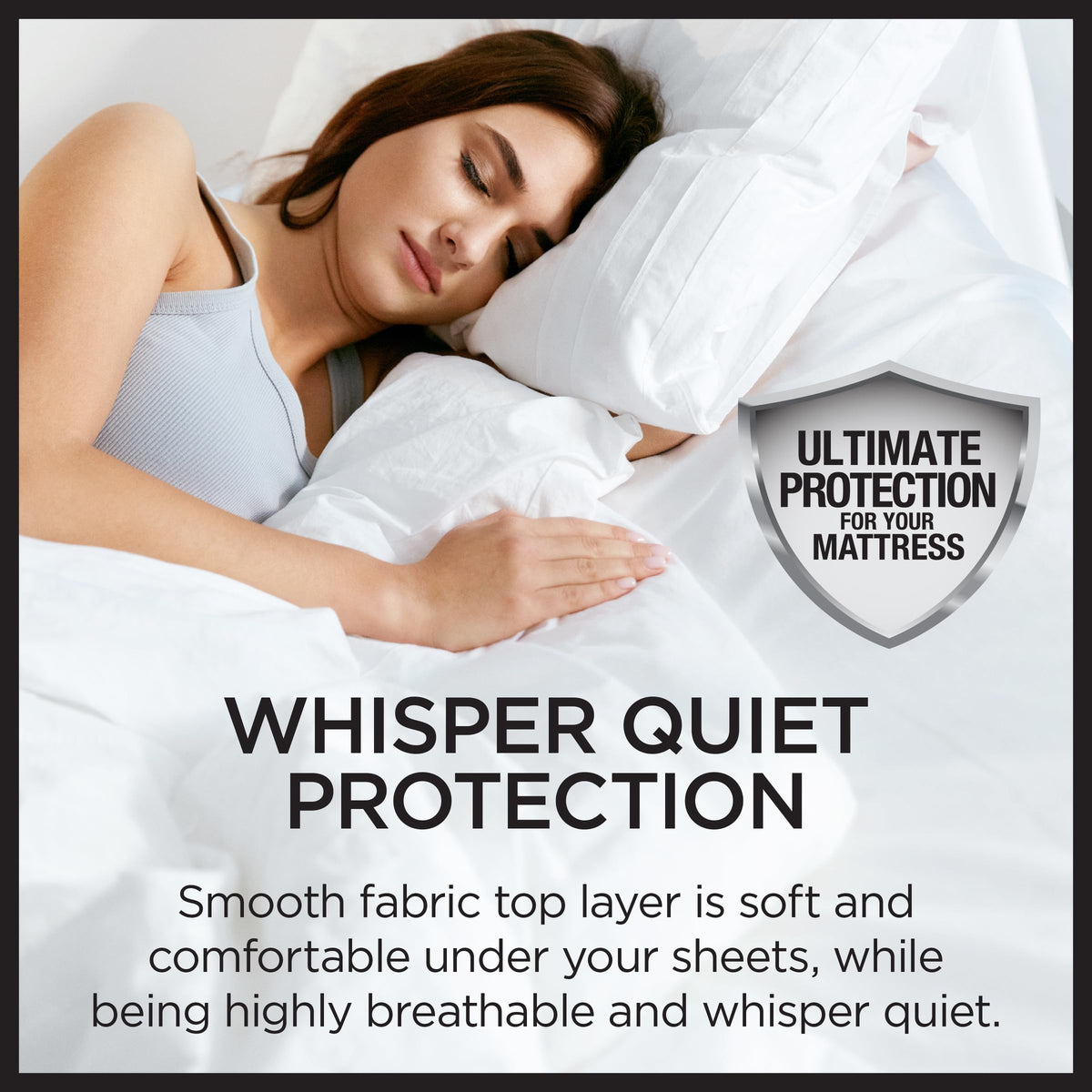 Protect-A-Bed Essential Mattress Pad Queen, 100% Waterproof, Dust Mite Barrier Mattress Pad, Breathable & Quiet, Antimicrobial, Fits 11"-18" Mattresses