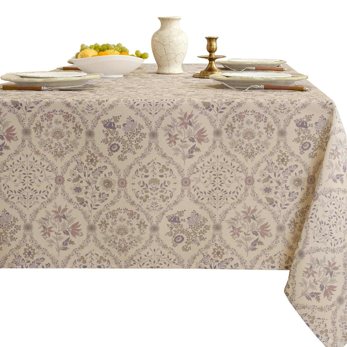 SASTYBALE Rectangle Tablecloth, Flax, 52"x70"