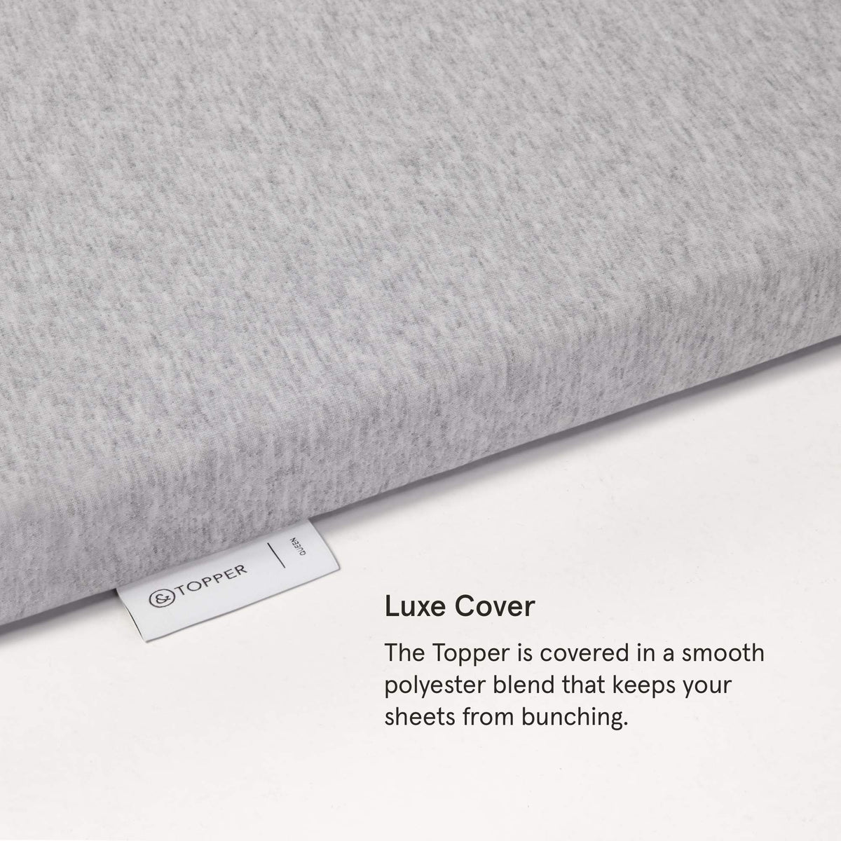 Tuft & Needle Mattress Topper, King Size, 2 inches of our Breathable, Supportive Adaptive Foam, Luxe Gray Cover, CertiPUR-US and Greenguard Gold Certified