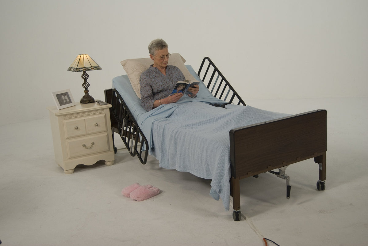 Drive Medical Delta Ultra Light Semi Electric Hospital Bed, Frame Only