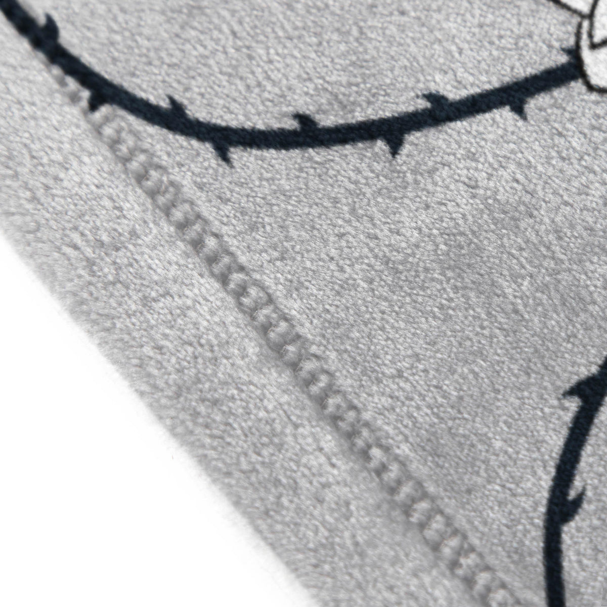 Jay Franco Kids Plush Throw Blanket – Soft & Comfy 50x70 Inches Throw for Couch or Bed – Cozy Home Décor for Living Room & Bedroom, Gray - Wednesday 01