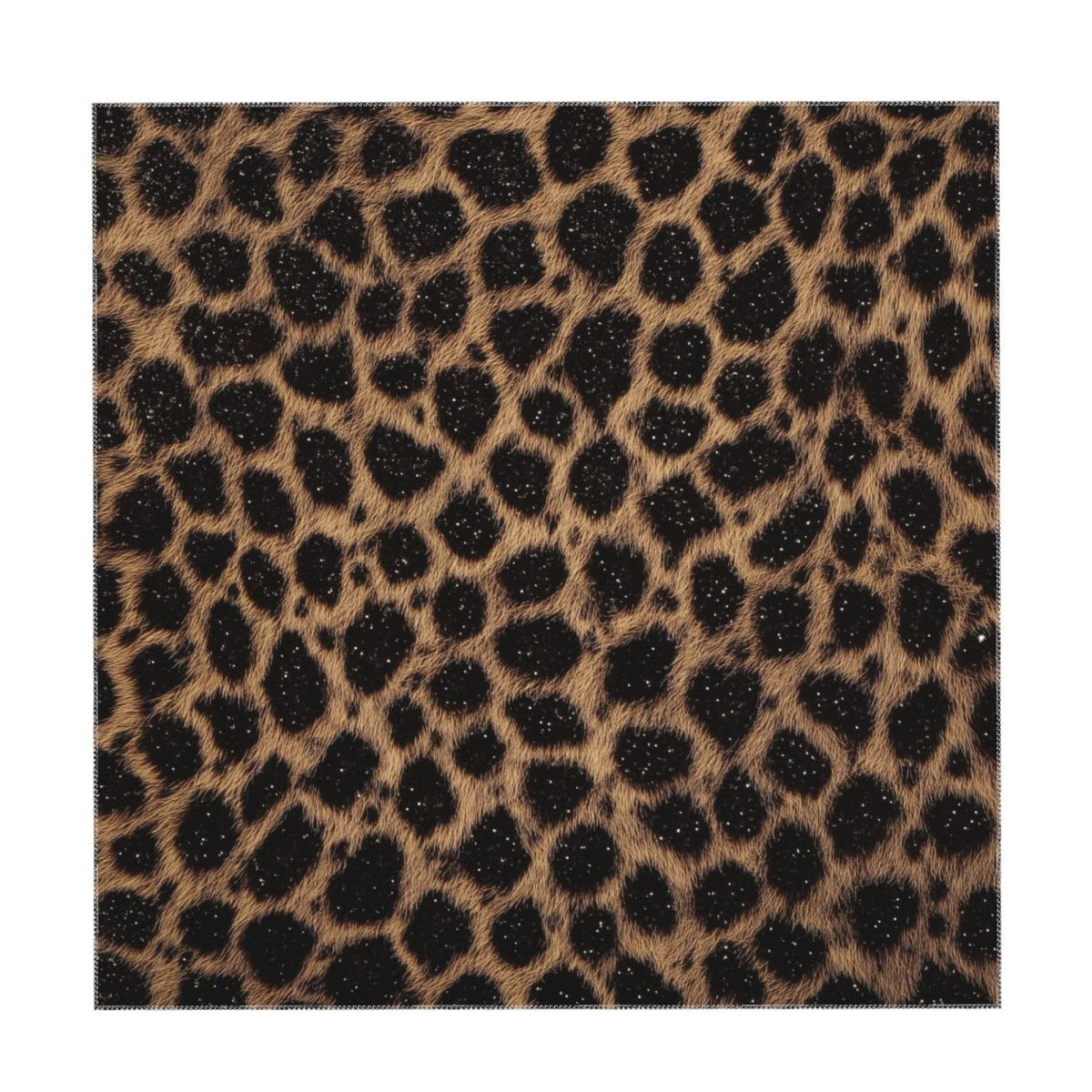 Entemne Square Table Cloth 55x55 Inch Leopard Print Pattern Tablecloth Washable Soft Wrinkle Free Dust Proof Card Table Cover for Tea Party Picnic Kitchen Dining Decor