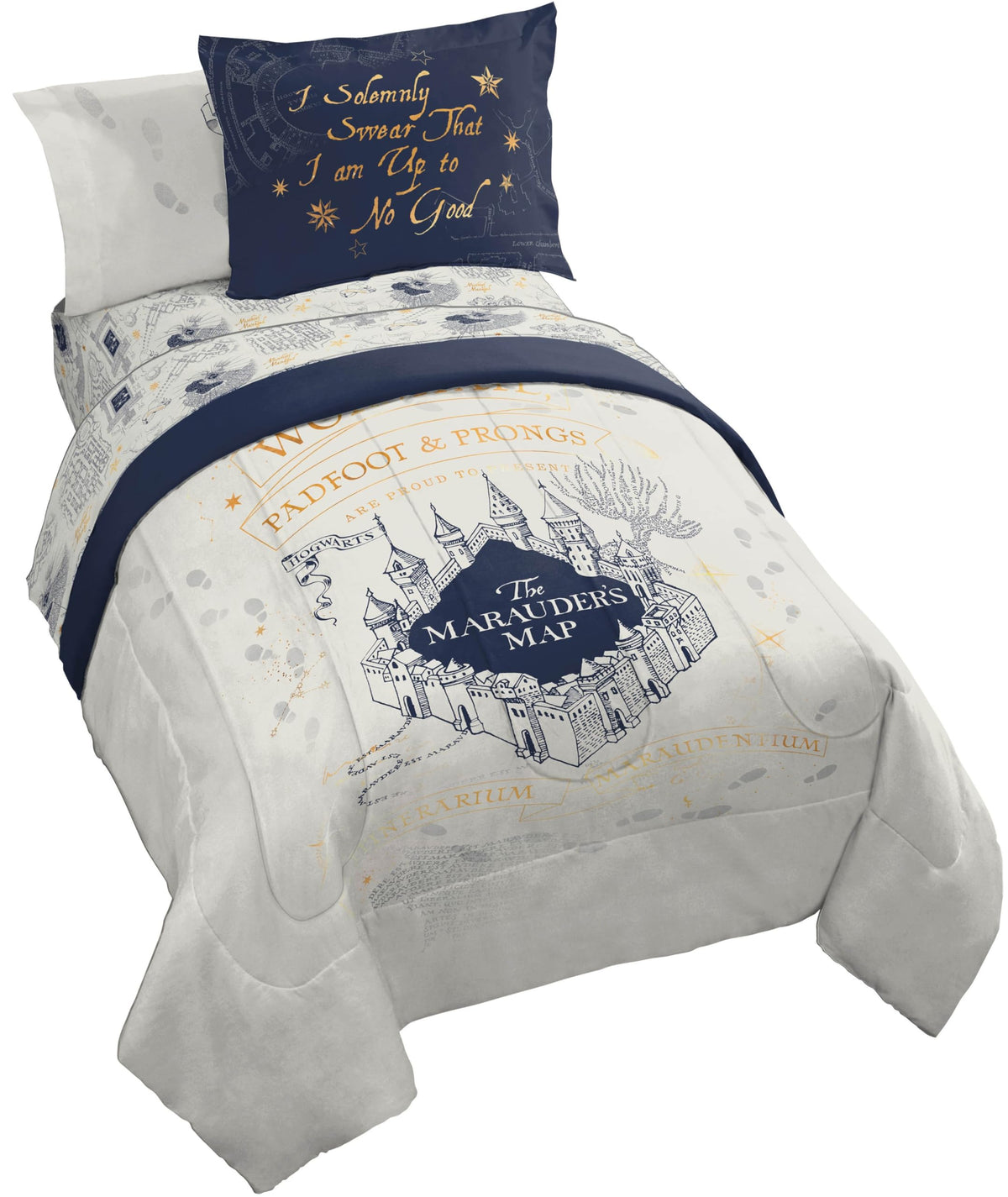 Jay Franco Kids Bed Set, Beige, Harry Potter, 5 Piece Twin