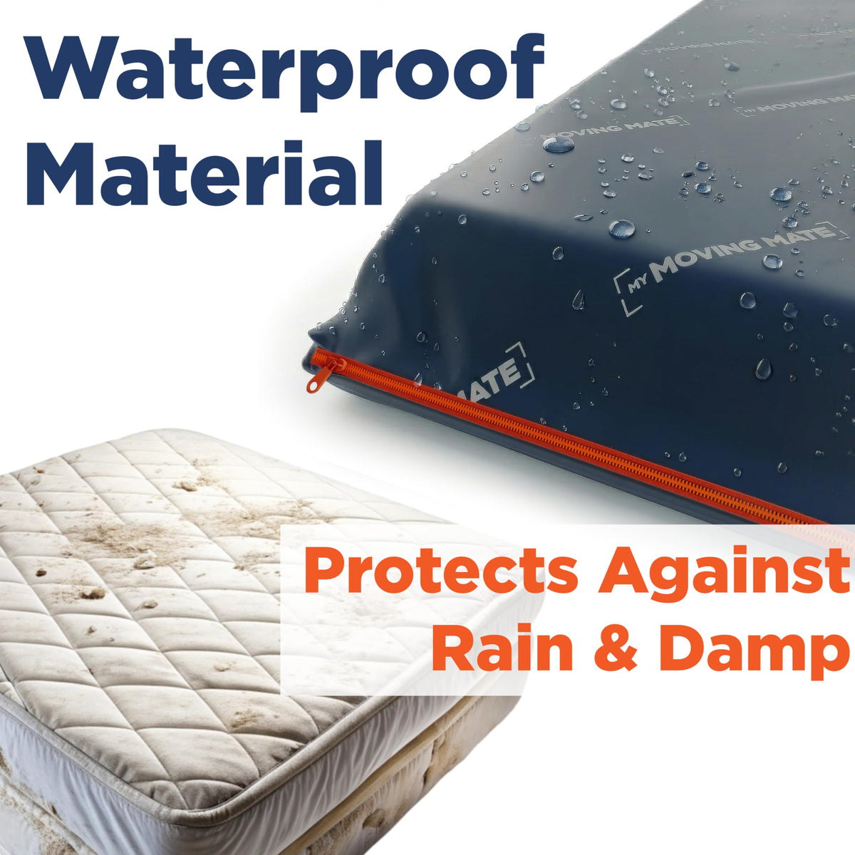 Queen Size Mattress Bag for Moving and Storage - Opaque with Zip