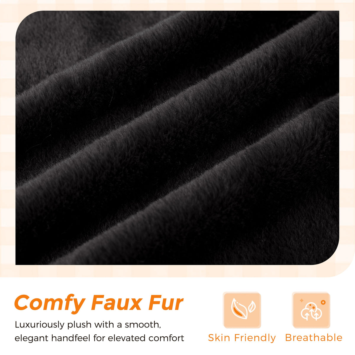 MAXYOYO Kids Bean Bag Chair, Comfy Bean Bag Sofa with Back Support, Faux Fur Cute Chair for Boys and Girls, Stuffed Floor Sofa for Nursery, Bedroom, Black