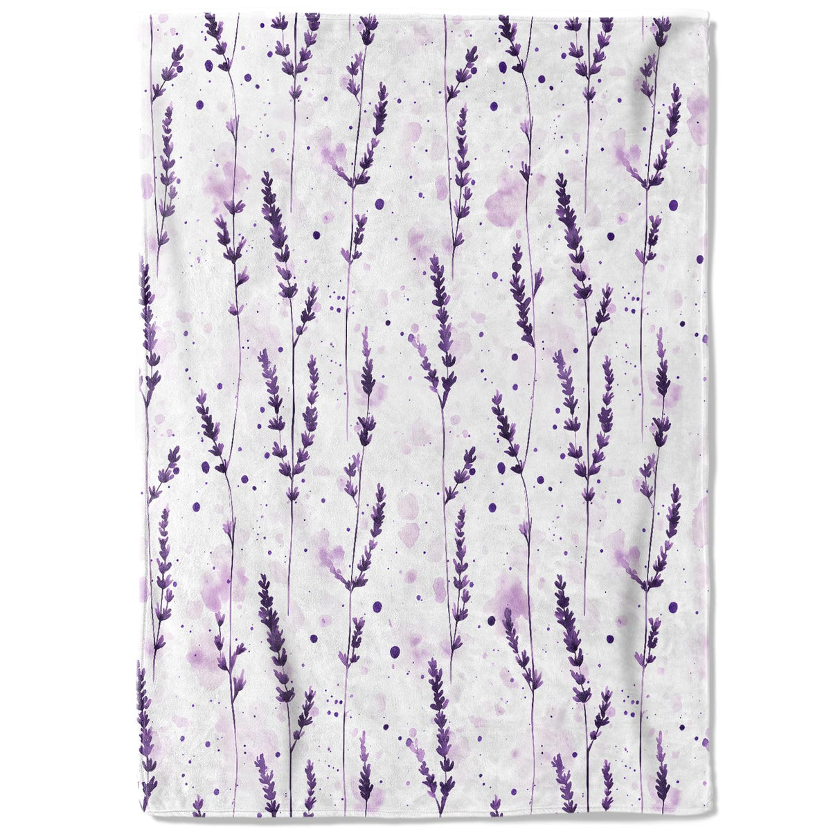 coedoaes Lavender Fleece Blanket - 50x60in Purple Flower Floral Nature Throw Blankets,Soft Cozy Lightweight, Ideal for Living Room Home Decor and Kids Women Girls Spring Gifts
