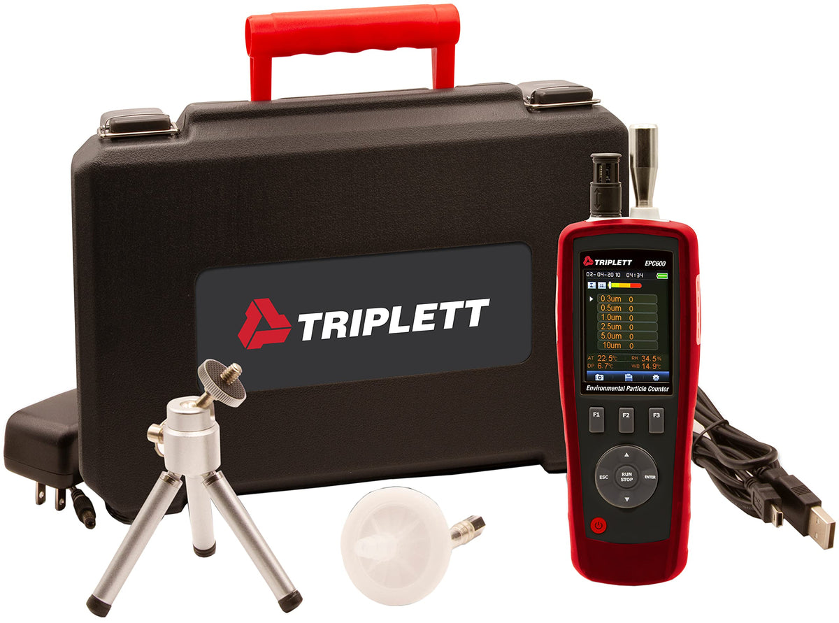 Triplett EPC600 Handheld Environmental Particle Counter and Air Quality Monitor