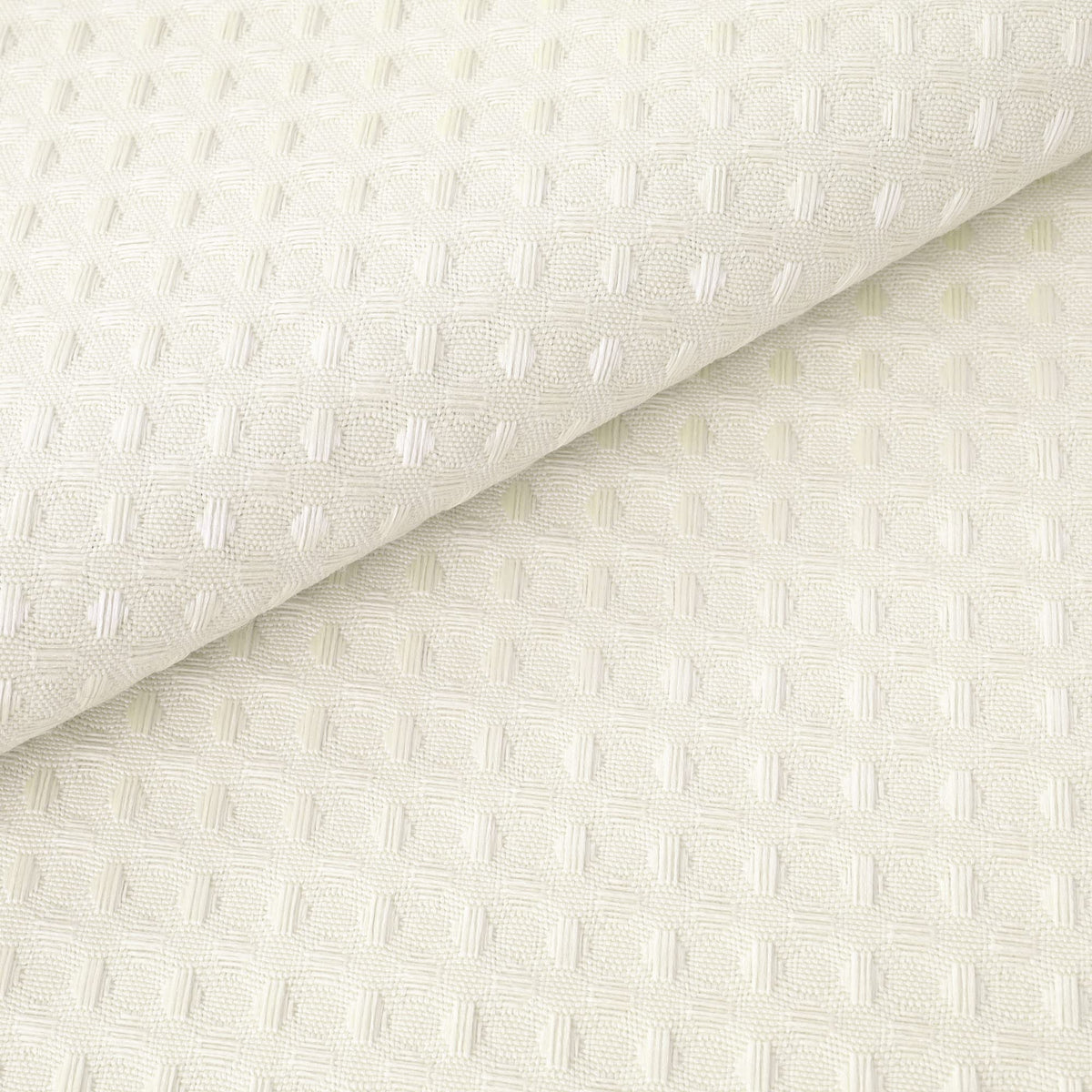 River Dream Heavyweight No Hooks Required Dotted Waffle Weave Shower Curtain with Snap in Liner - 71W x 74H,Hotel Grade,Spa Like Bath Curtain,Cream