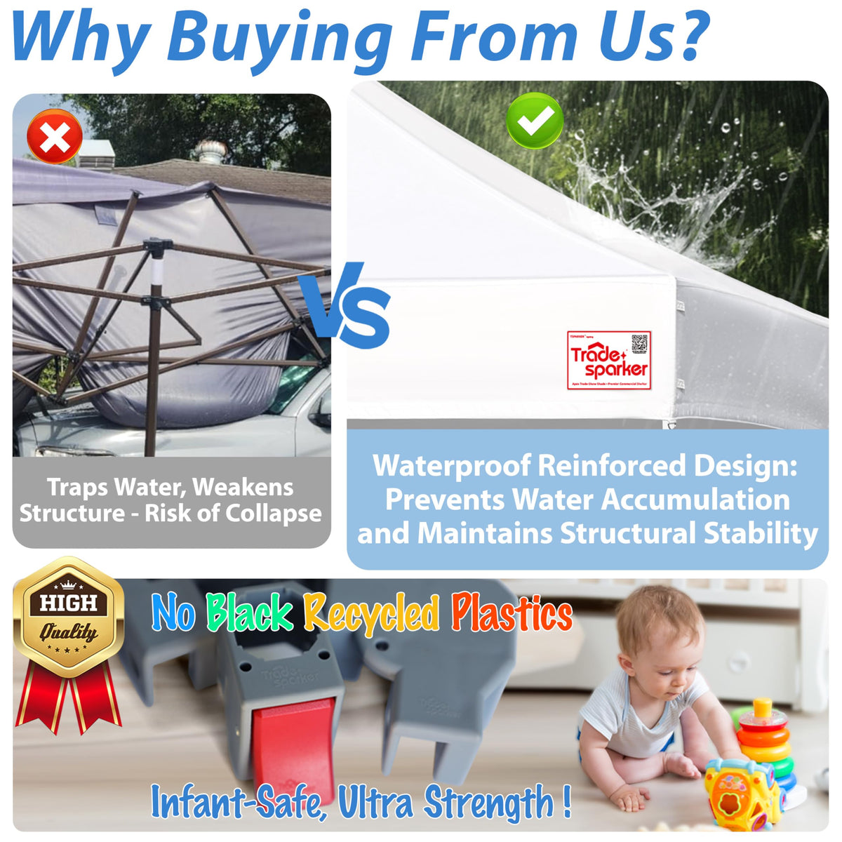 Tradesparker Pop Up Tent,Commercial Movable Canopy with ApexCore LED&Rugged Casters-Instant Easy Setup Shelter Canopies with Weight Bags&Stakes for Outdoor Events(8x12, with 4 Sidewalls, Black)