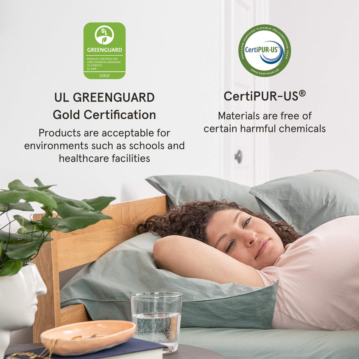 Tuft & Needle Mattress Topper, King Size, 2 inches of our Breathable, Supportive Adaptive Foam, Luxe Gray Cover, CertiPUR-US and Greenguard Gold Certified