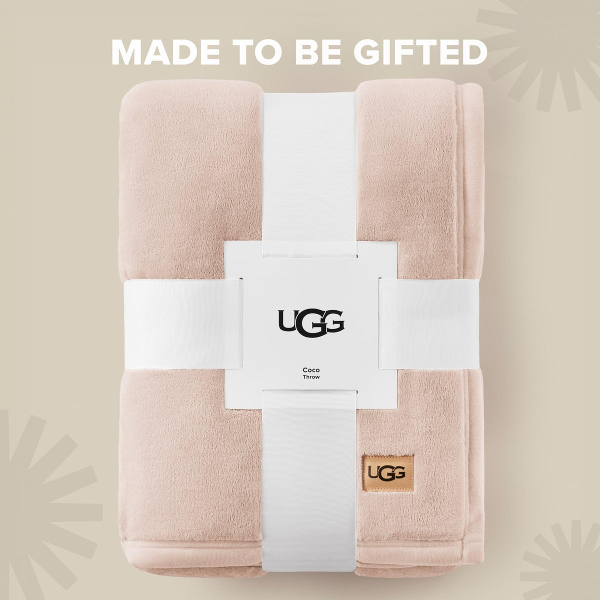 UGG Coco Plush Fleece Throw Blanket – Soft & Cozy Blanket for Couch, Bed & Sofa, Perfect for Home Decor, House Warming Gifts or Luxurious Birthday Gifts for Women, 50" x 70", Pink Himalayan Salt