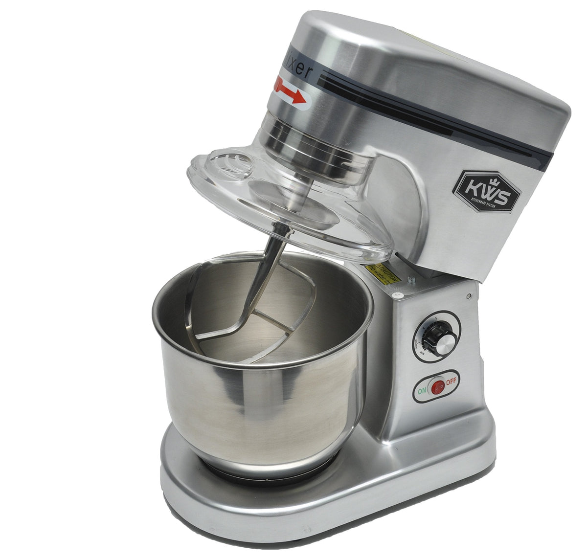 KWS M-B7 Commercial 620W Stand Mixer, 7 Quarts Heavy-Duty for Restaurant/Bakery/Tea Shop/Coffee Shop