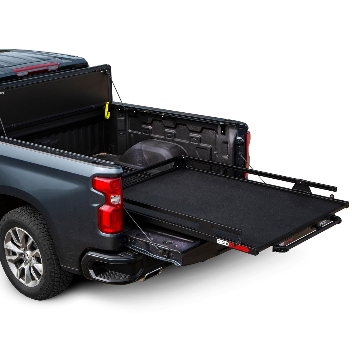 Bedslide 1500 Contractor Sliding Truck Bed Organizer, 68 x 48-Inch, Capacity 1500 lbs., Truck Bed Storage Tray, Black