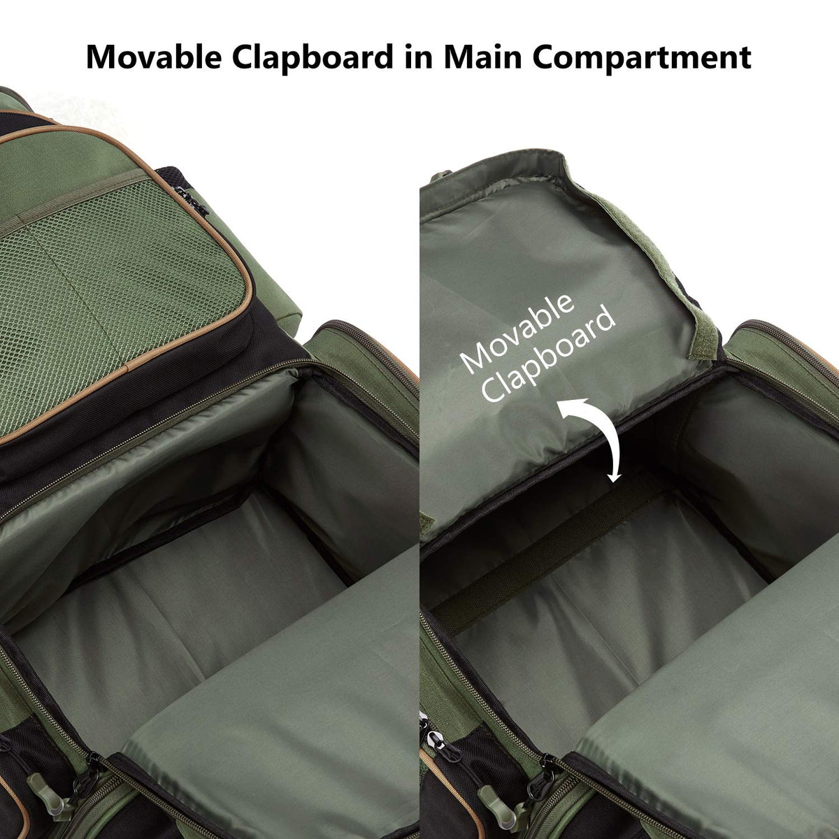 BASSDASH Fishing Tackle Backpack Water Resistant Tactical Bag Soft Tackle Box with Rod Holder and Protective Rain Cover