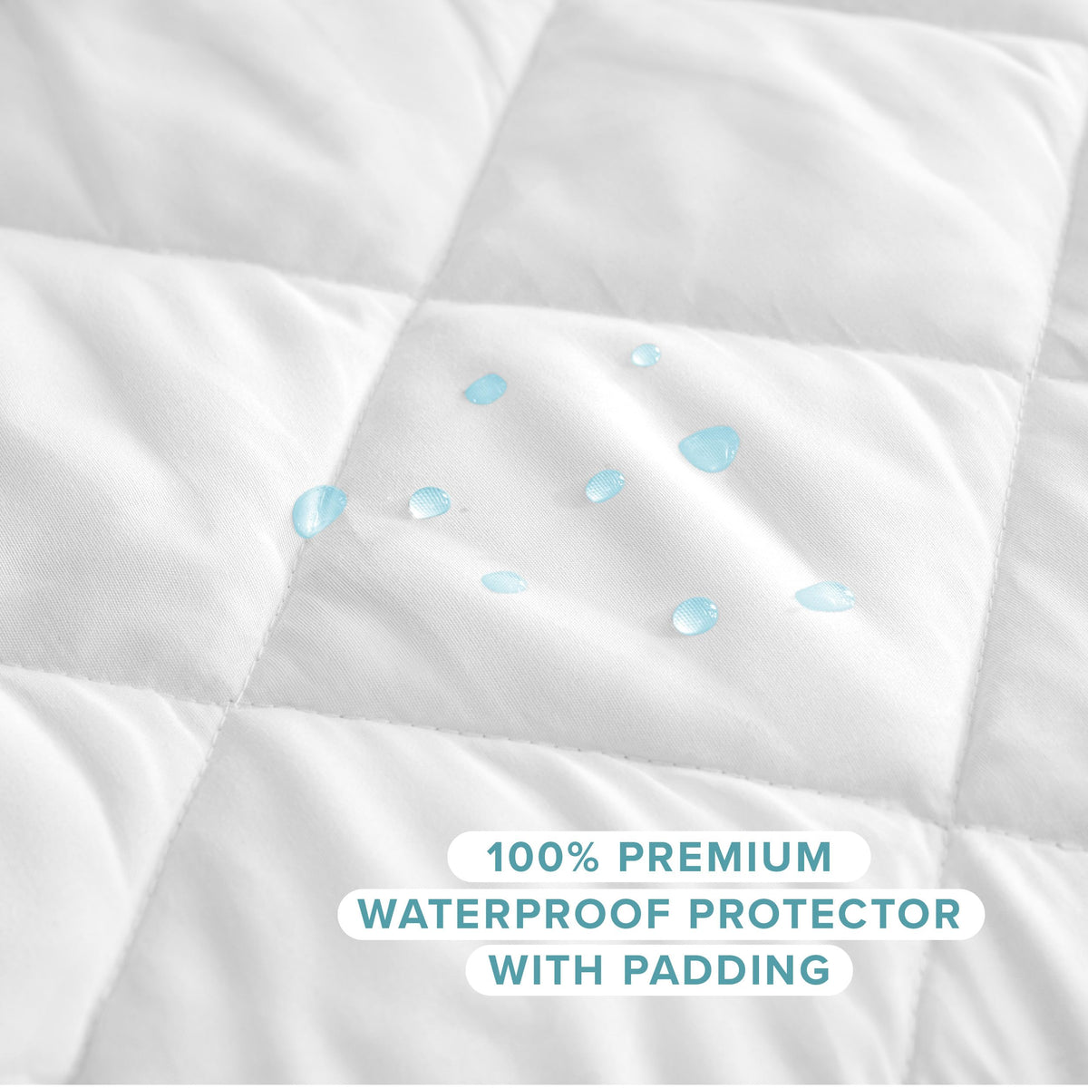 Bare Home Waterproof Quilted Mattress Protector - Cooling Mattress Pad - Protect Against Spills - Easy Wash - Fitted Mattress Cover - Dorm Essentials - Stretch-to-Fit up to 15 Inches Deep (Twin XL)