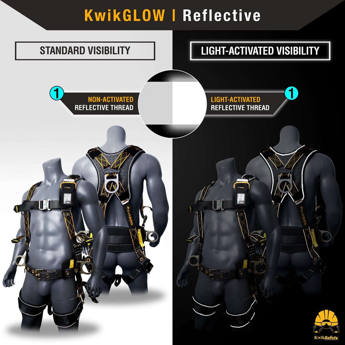 KwikSafety - Charlotte, NC - TYPHOON DiamondBACK Safety Harness [BACK SUPPORT + TONGUE BUCKLES] ANSI OSHA Premium 3 D-Ring Fall Protection Black Full Body Fall Arrest Construction Roofing Gear