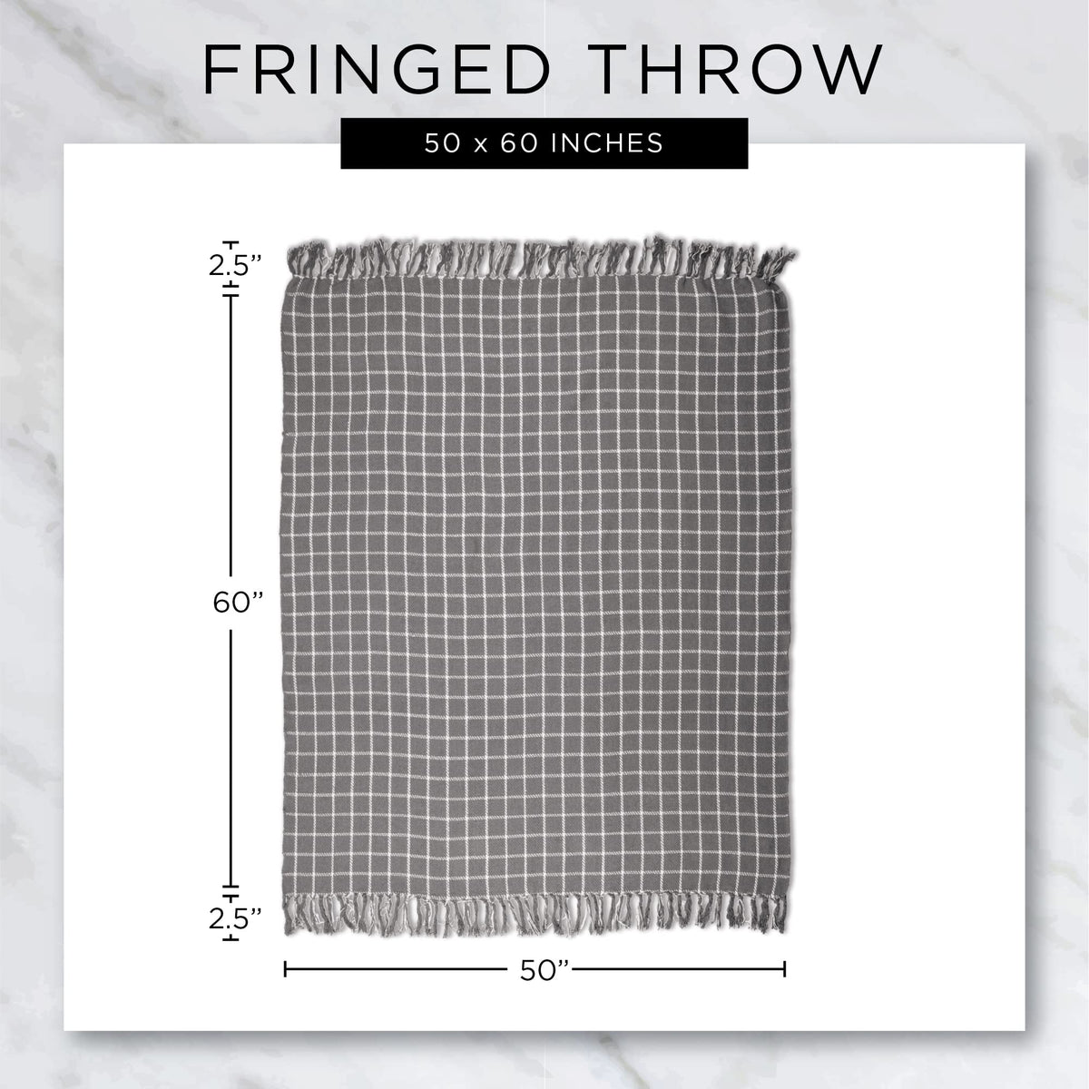 DII Chenille Luxury Thick Woven Throw with Fringe, 50x60, Cream