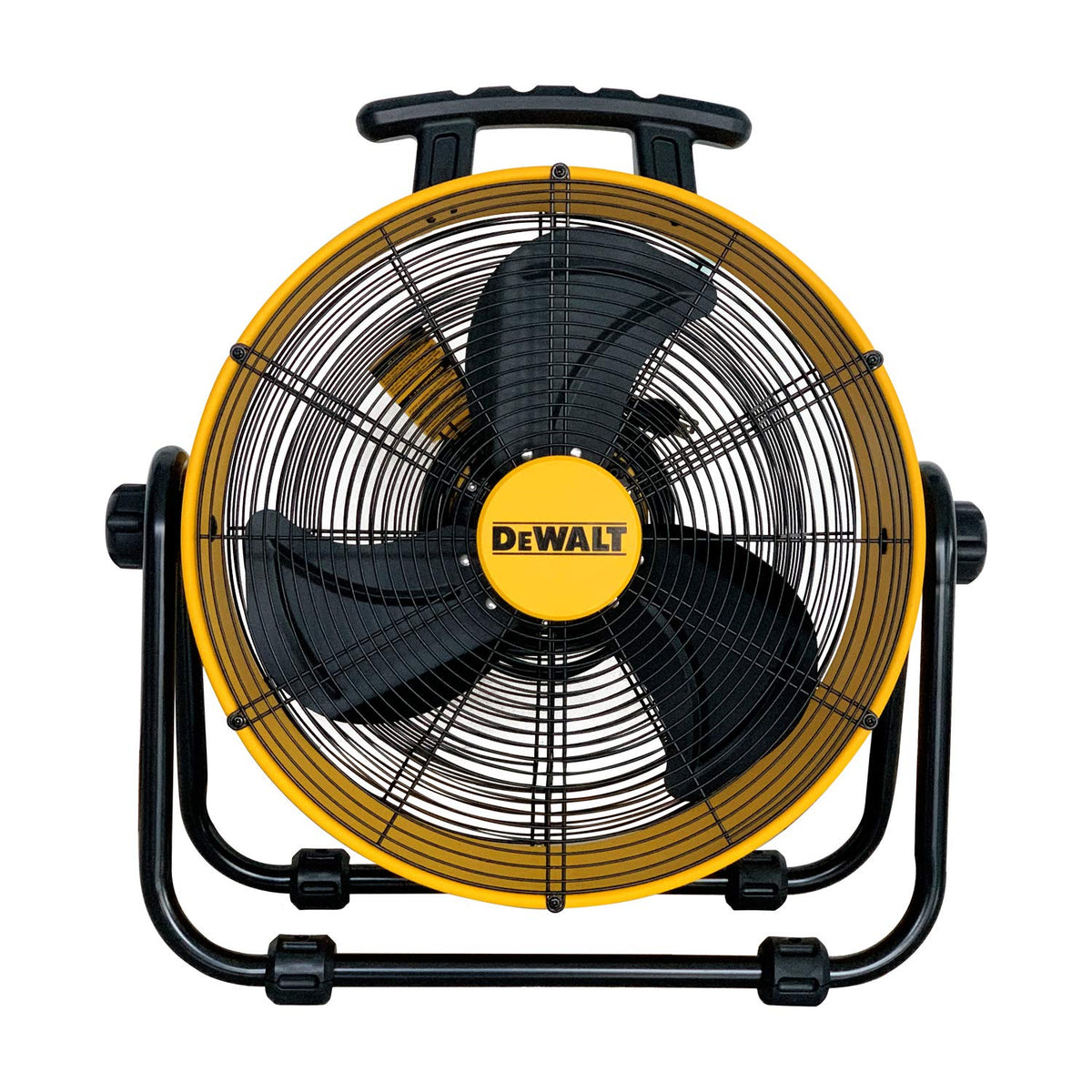 DEWALT DXAM-2260 Portable Air Mover/Floor Dryer, 600 Cfm & DEWALT DXF-2042 High-Velocity Industrial,Warehouse Fan Heavy Duty Mover Portable Air Circulator 3-Speed Adjustable Tilt, 20", Yellow