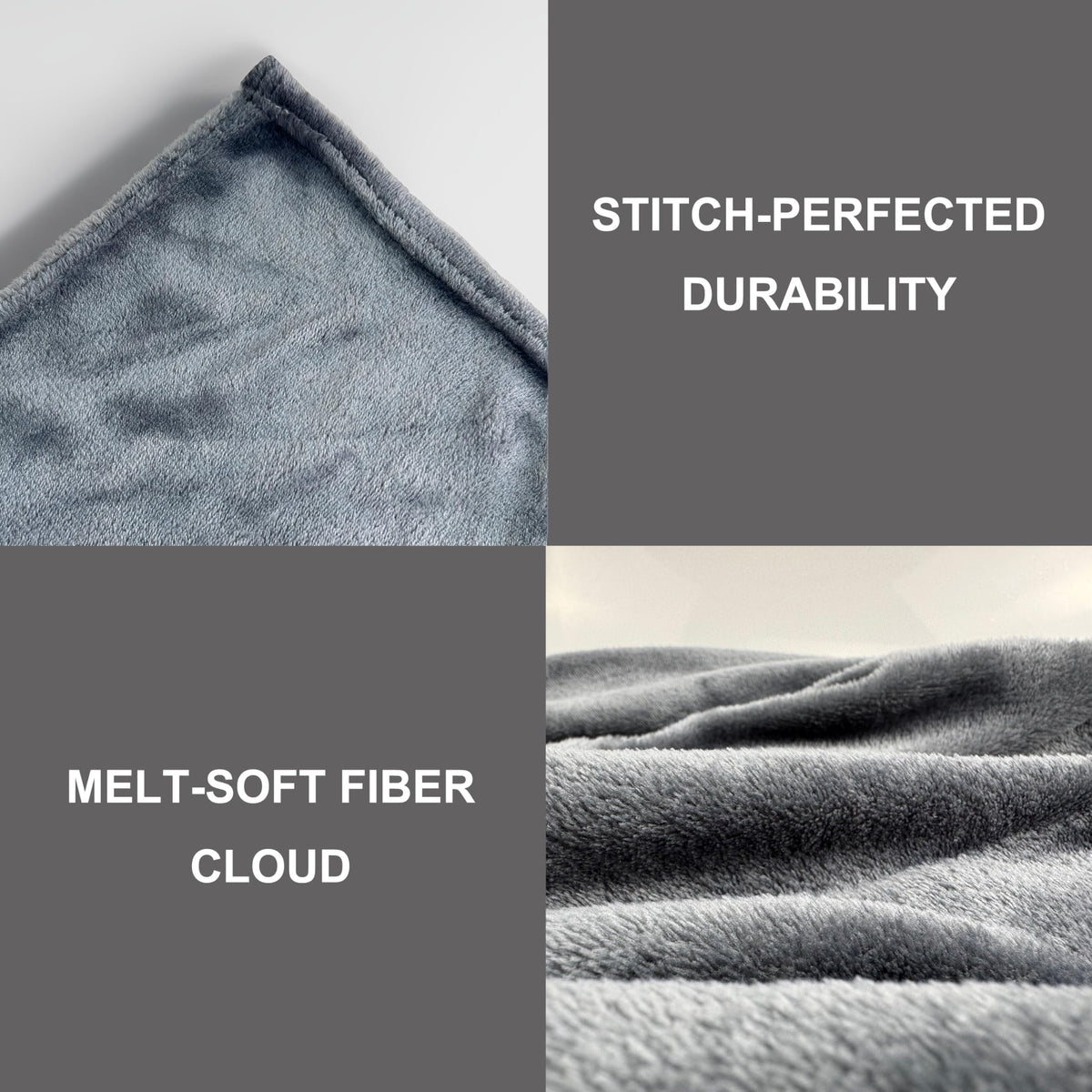 BAHALDEN Fleece Blanket Full/Queen - 80x90 Inch Lightweight & Buttery-Soft Throw for Bed, Sofa, Camping | 300GSM Cloud-Touch Microfiber | Cozy Essentials for Travel & Movie Nights, (Alloy)
