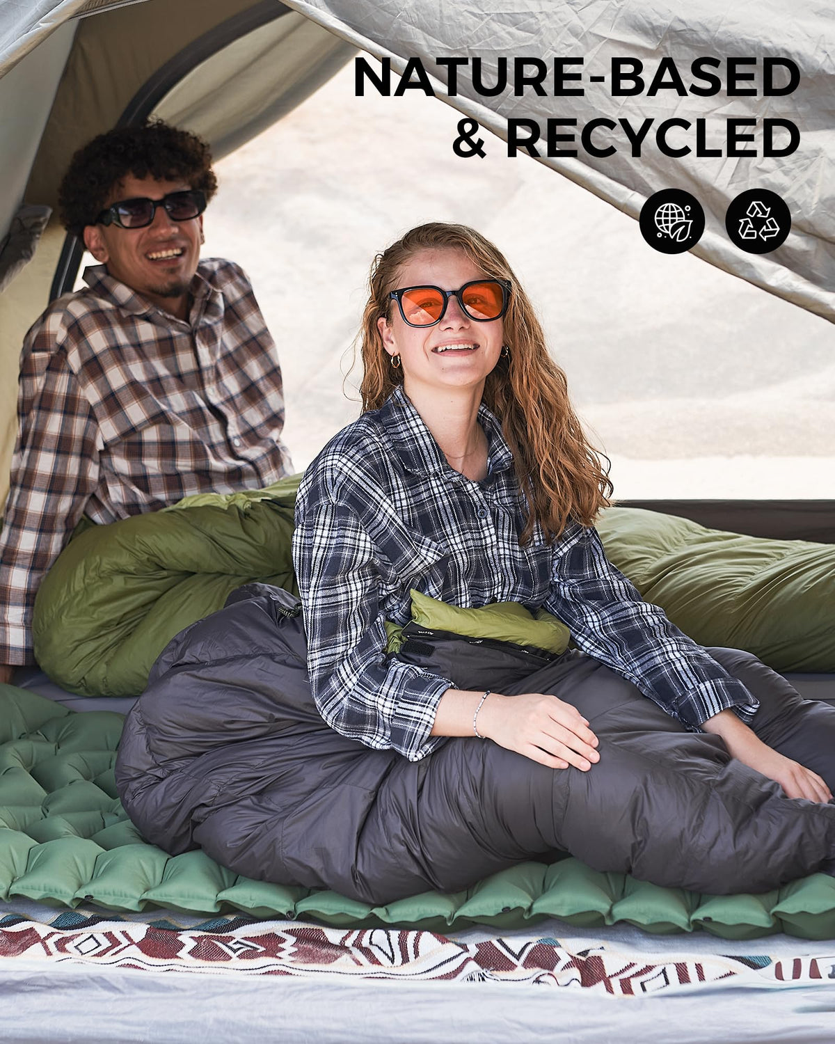ATEPA 700FP Down Sleeping Bag for Adults, Ultralight 0 Degree Mummy Sleeping Bag with RDS Down & Recycled 15D Nylon Shell for Backpacking Camping Hiking, ISO Limit 35°F, Green