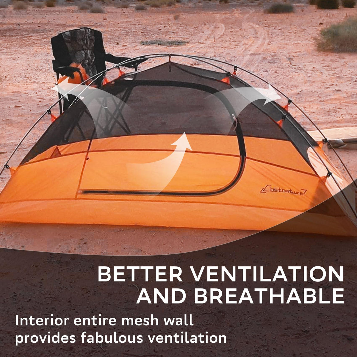 Clostnature Lightweight Tent for Backpacking - 4 Person Ultralight Backpacking Tent, Waterproof Easy Setup Camping Tent, Hiking Tents for Outdoor, Hiking and Mountaineering