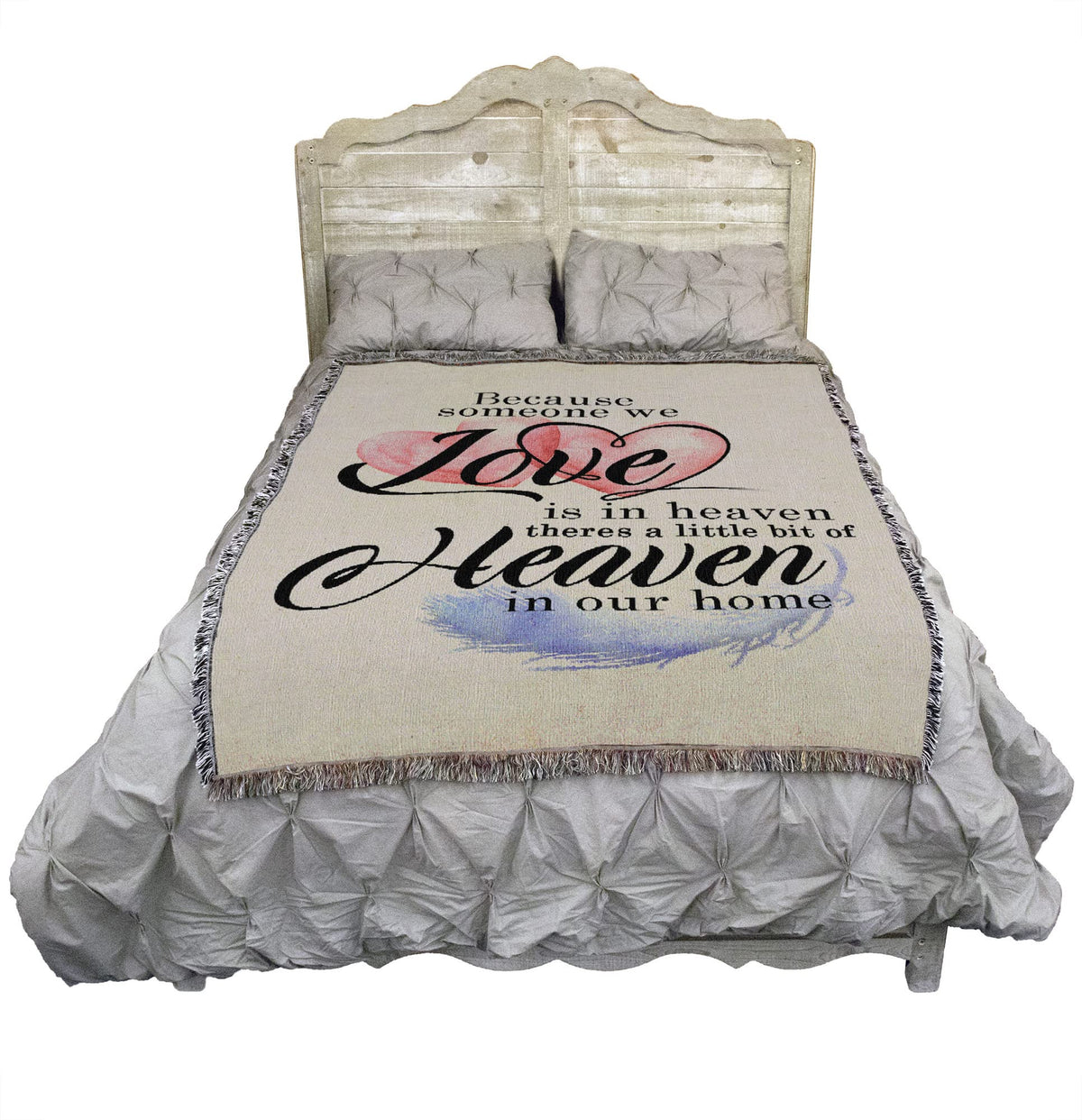 Pure Country Weavers Someone We Love in Heaven Gift Blanket - Sympathy Bereavement Gift Tapestry Throw Woven from Cotton - Made in the USA (72x54)