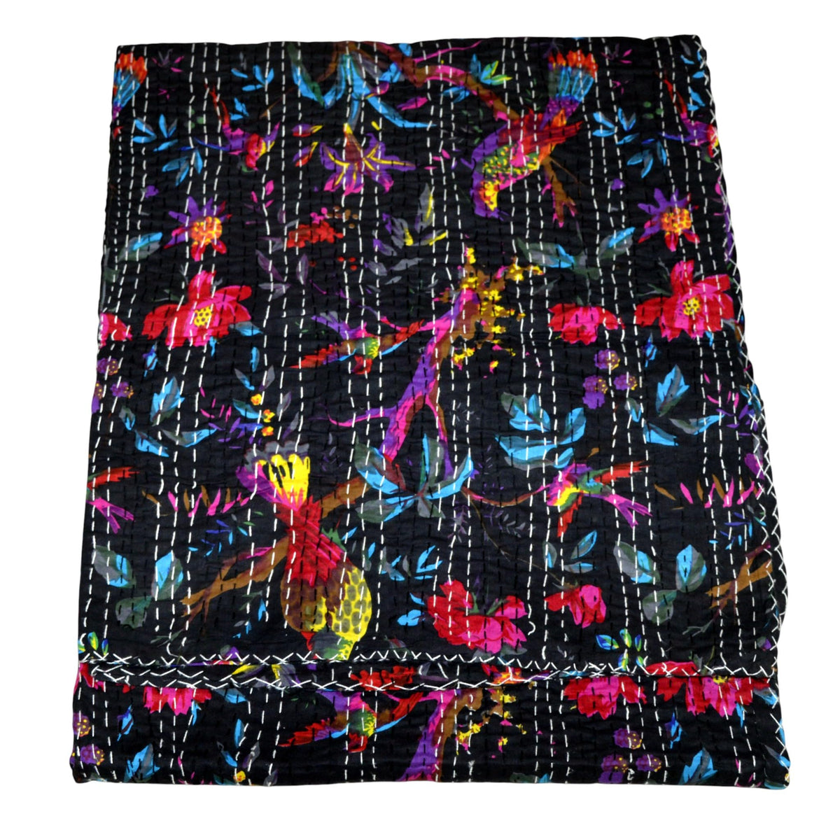 Arprani Boho Quilts Queen Size Cotton Quilt Blanket Throw Bedding Set Indian Blanket Vintage Kantha Quilt Reversible gudari Jaipuri bedsheets