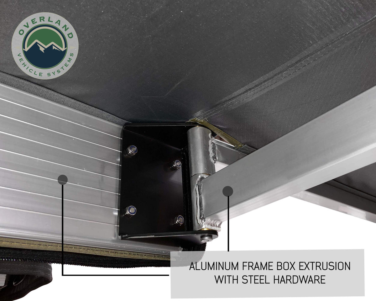 OVS Nomadic 180 Awning - Dark Gray with Black Travel Cover - Universal