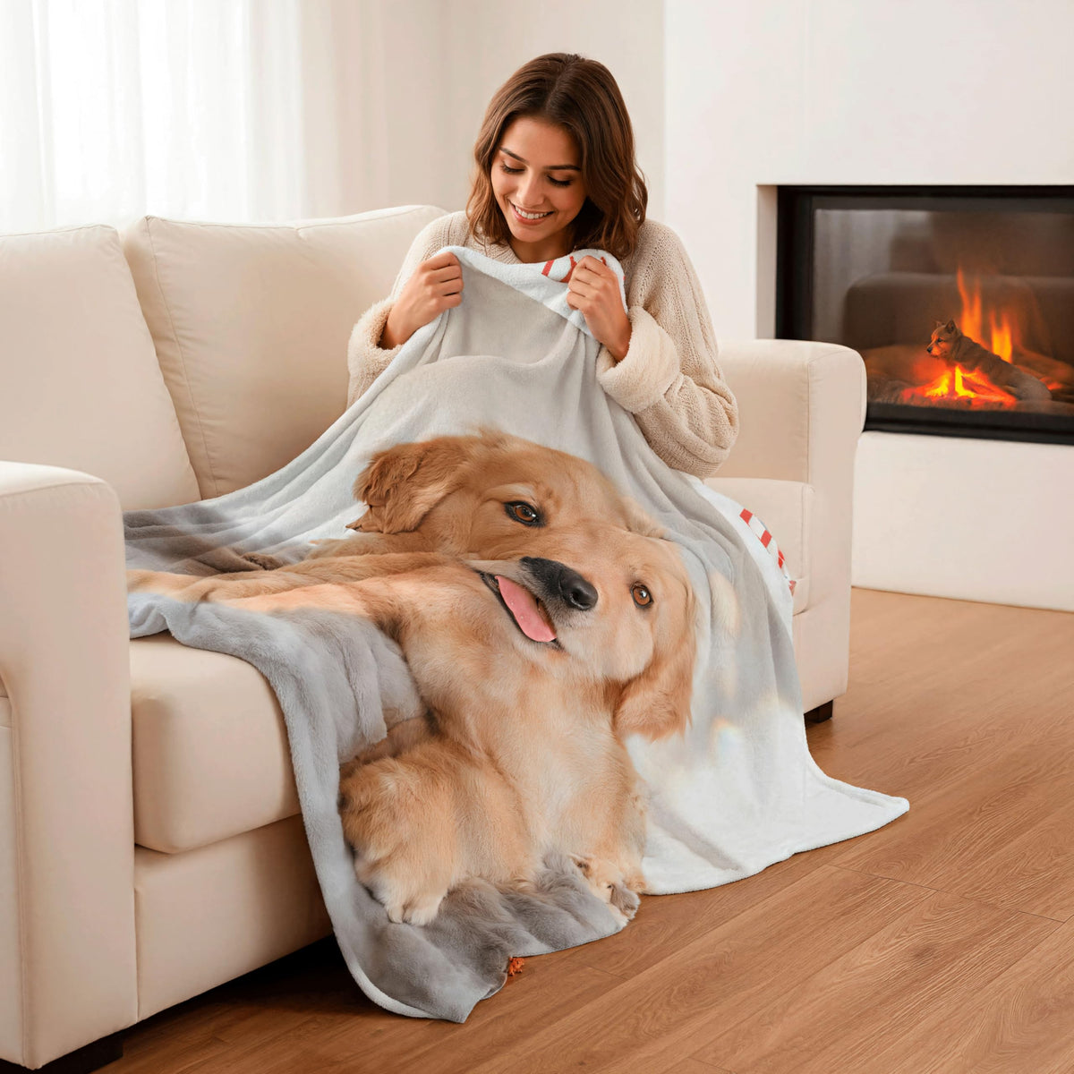 PTXilian Custom 50"x60" Blanket Personalized Throw Blanket with Picture
