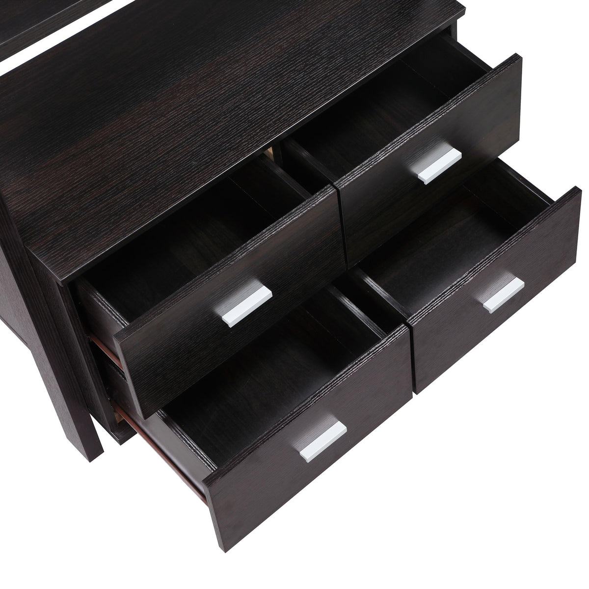 Coaster Home Furnishings - Colella - Wood and Laminated - 5-Shelf Bookshelf with 4 Drawers and Lower Cabinet - Contemporary - Home Office - 72-Inch - Cappuccino - 800319