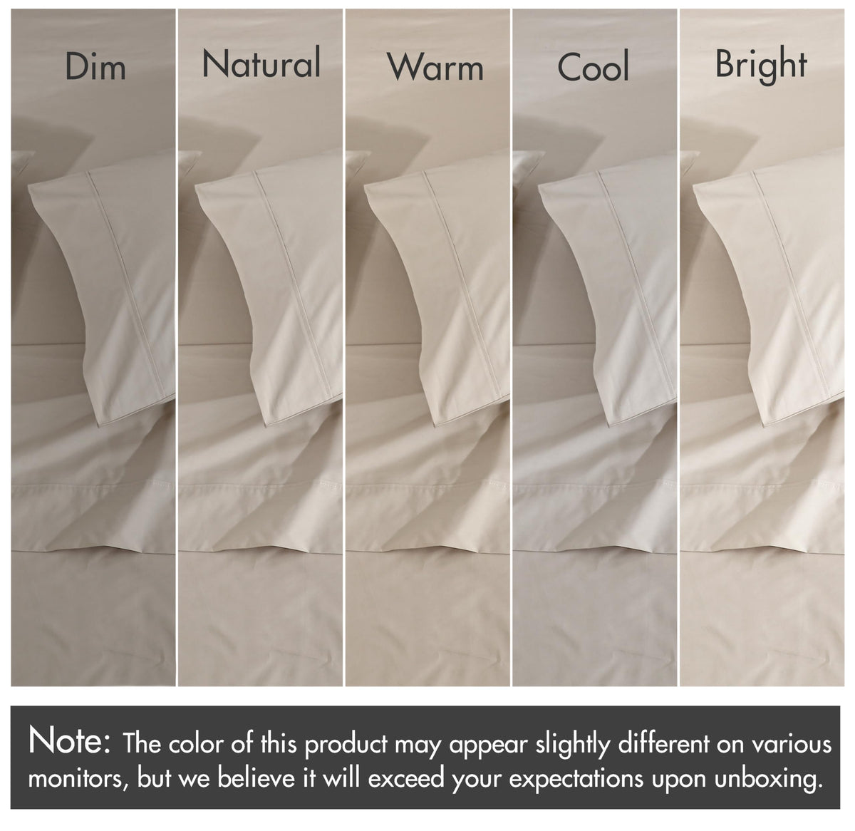 ZOYER 100% Cotton Sheets – Full Size Percale Bedding, Cooling & Breathable, Durable with a Crisp, Soft & Comfortable Feel, 16" Deep Pocket, 4-Piece Set, Soft Sand