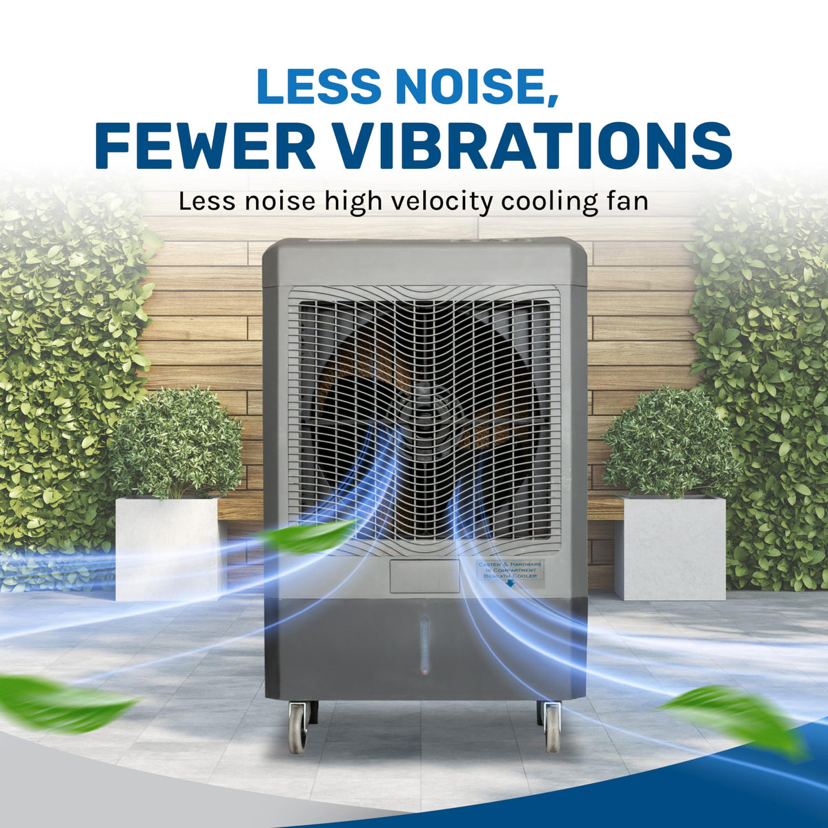 Hessaire 5300 CFM 3-Speed Portable Evaporative Cooler (Swamp Cooler) for 1600 square feet