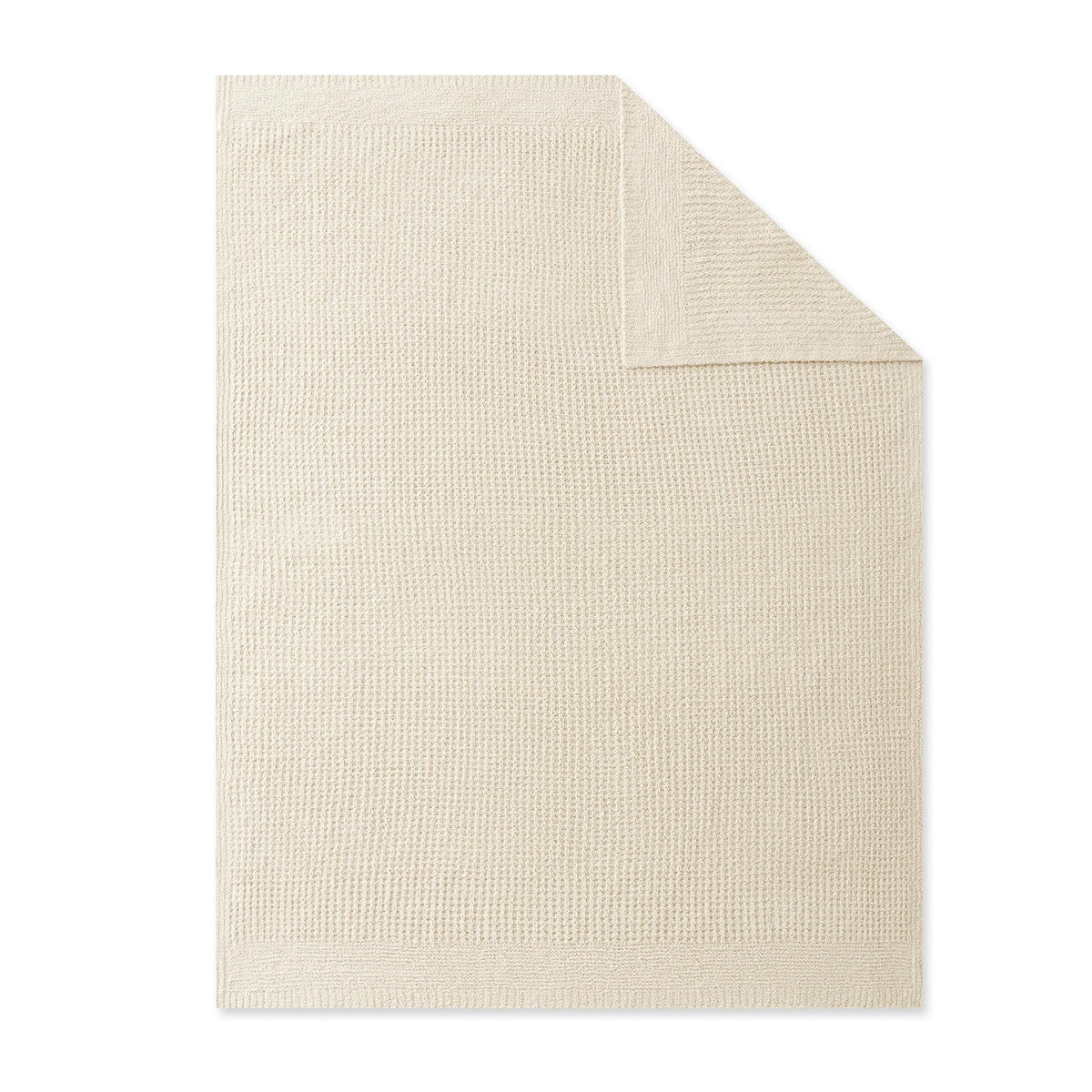 SLEEP ZONE Throw Blankets for Couch, Waffle Weave Blanket Soft Cozy Lightweight Warm Decorative Knit Throw Blankets for Bed, Sofa, Living Room (50x60in, Light Beige)