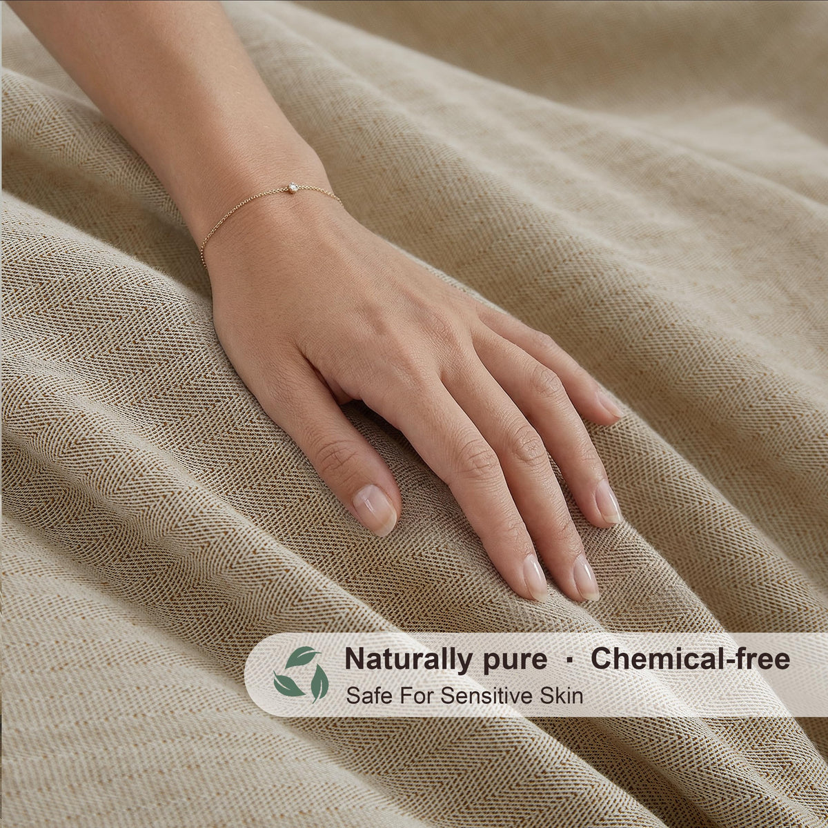 Oli Anderson King Duvet Cover, Cotton Linen Blend, 3 Pieces, Linen Brown