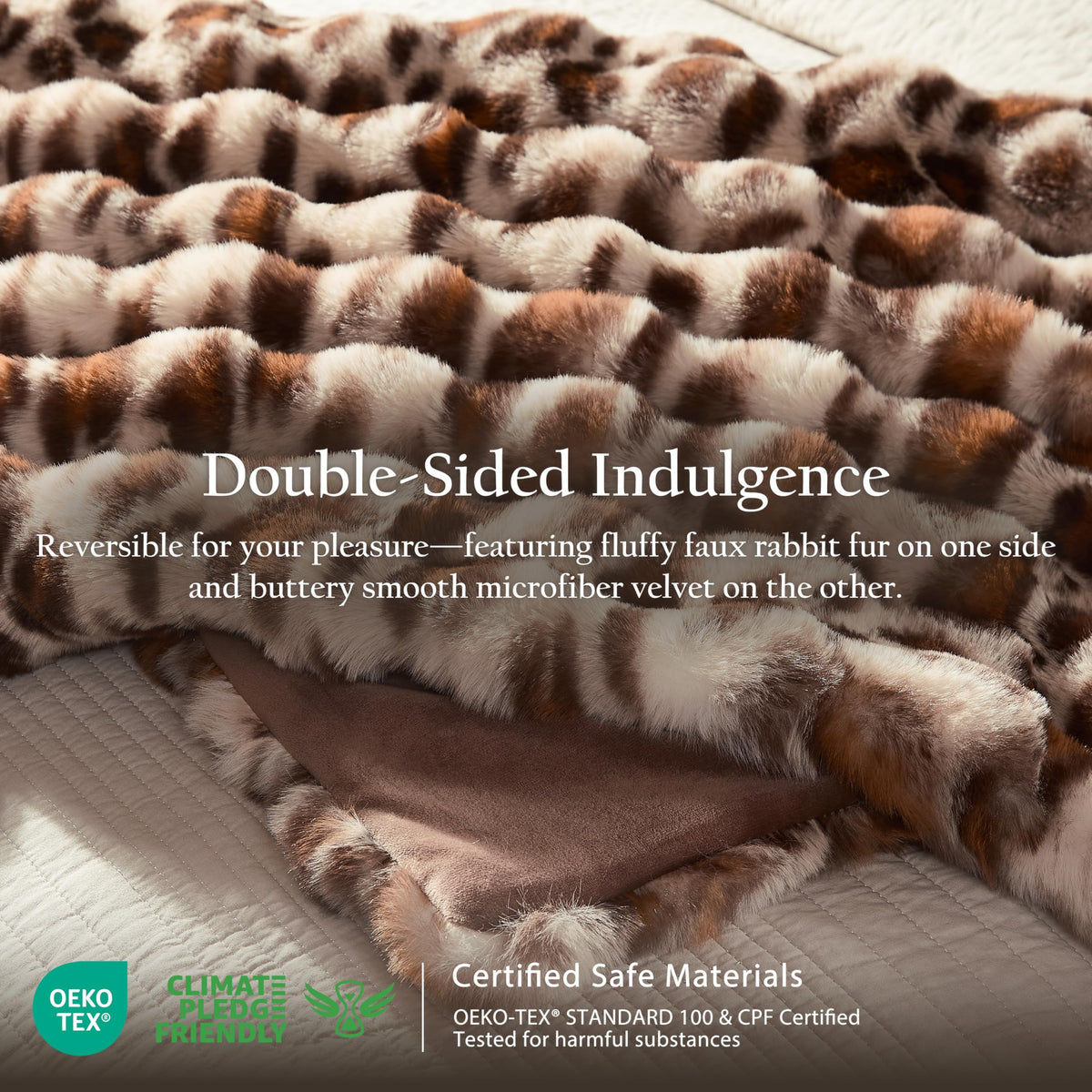 WDCOZY Cheetah Leopard Print Bubble Throw Blanket, Luxury Faux Rabbit Fur Mink Plush Throw for Couch, Sofa and Bed, Soft Fluffy Fuzzy Cozy Blanket for Women, Thick and Warm, 50x60 inches, 950 GSM