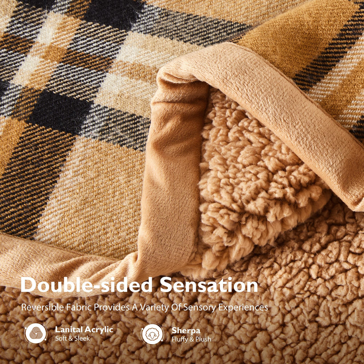 ALPHA HOME Soft Throw Blankets for Couch Bed, Warm Gifts for Women Men Pet Christmas