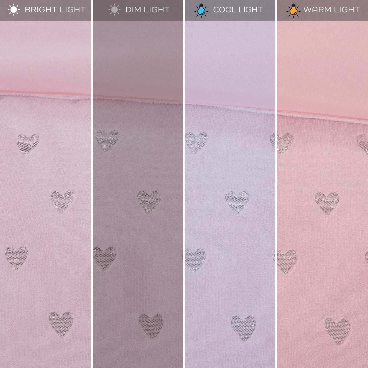 Intelligent Design Twin Comforter Set, 3 Piece Metallic Hearts Cozy Bedroom Set for Girls, Twin Bed Set Soft & Plush Comforter, All Season Fluffy Bedding Set, Rosalie, Twin/Twin XL, Pink Silver