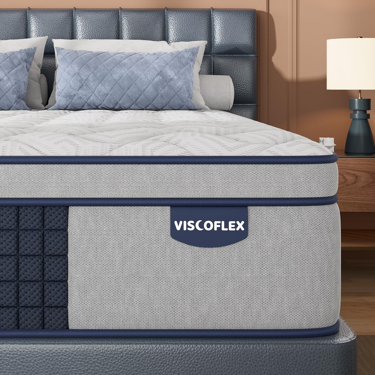 Extra Firm 14 Inch Queen Mattress, Hybrid Mattress Queen Size for Back Pain Relief & Cooling Comfort, CertiPUR-US Certified Mattresses in a Box, 365 Nights Trial &10 Years Warranty - Fiberglass Free